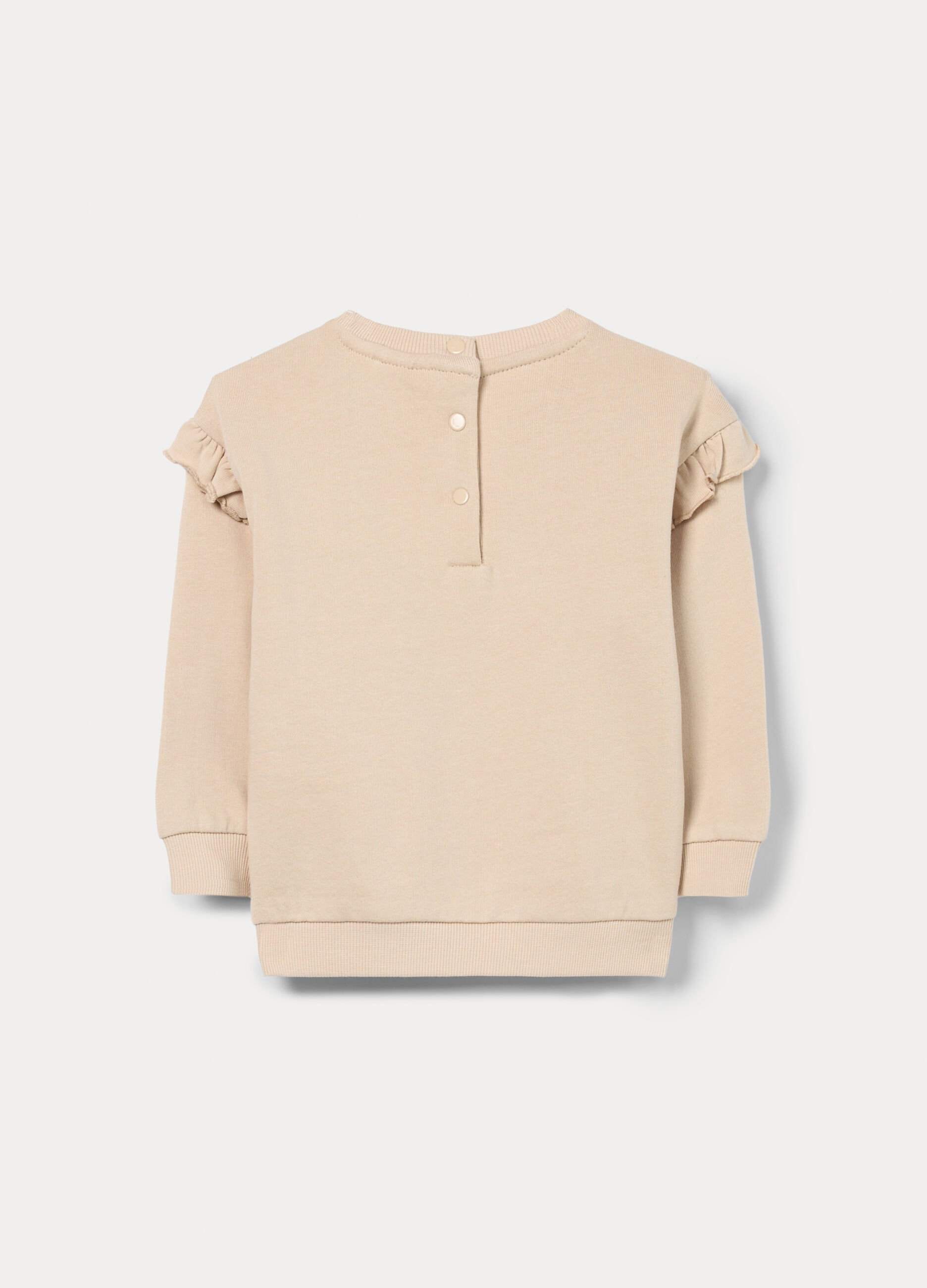 Felpa in french terry di puro cotone bimba_1