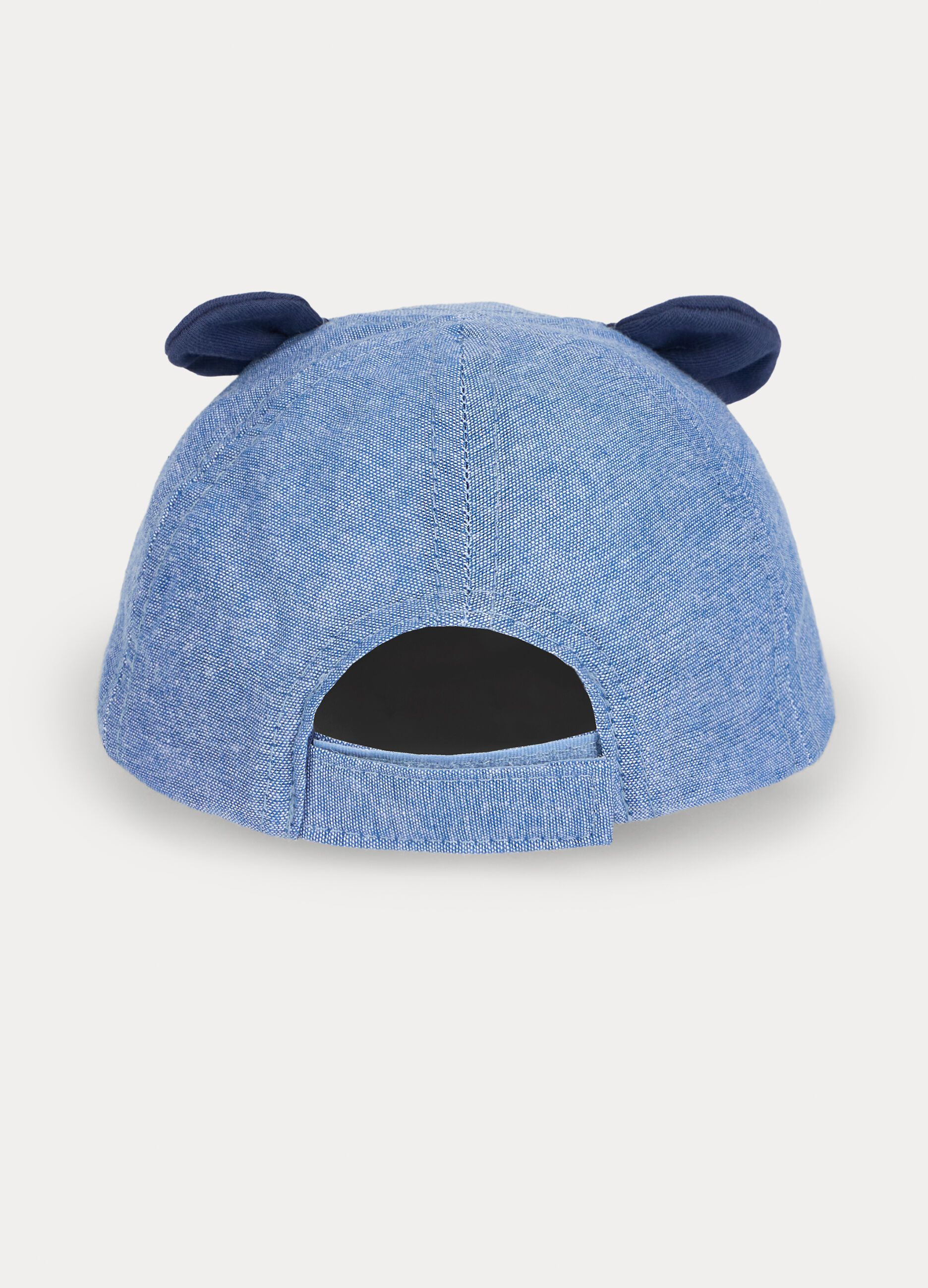 Cappello da baseball in chambray neonato_1