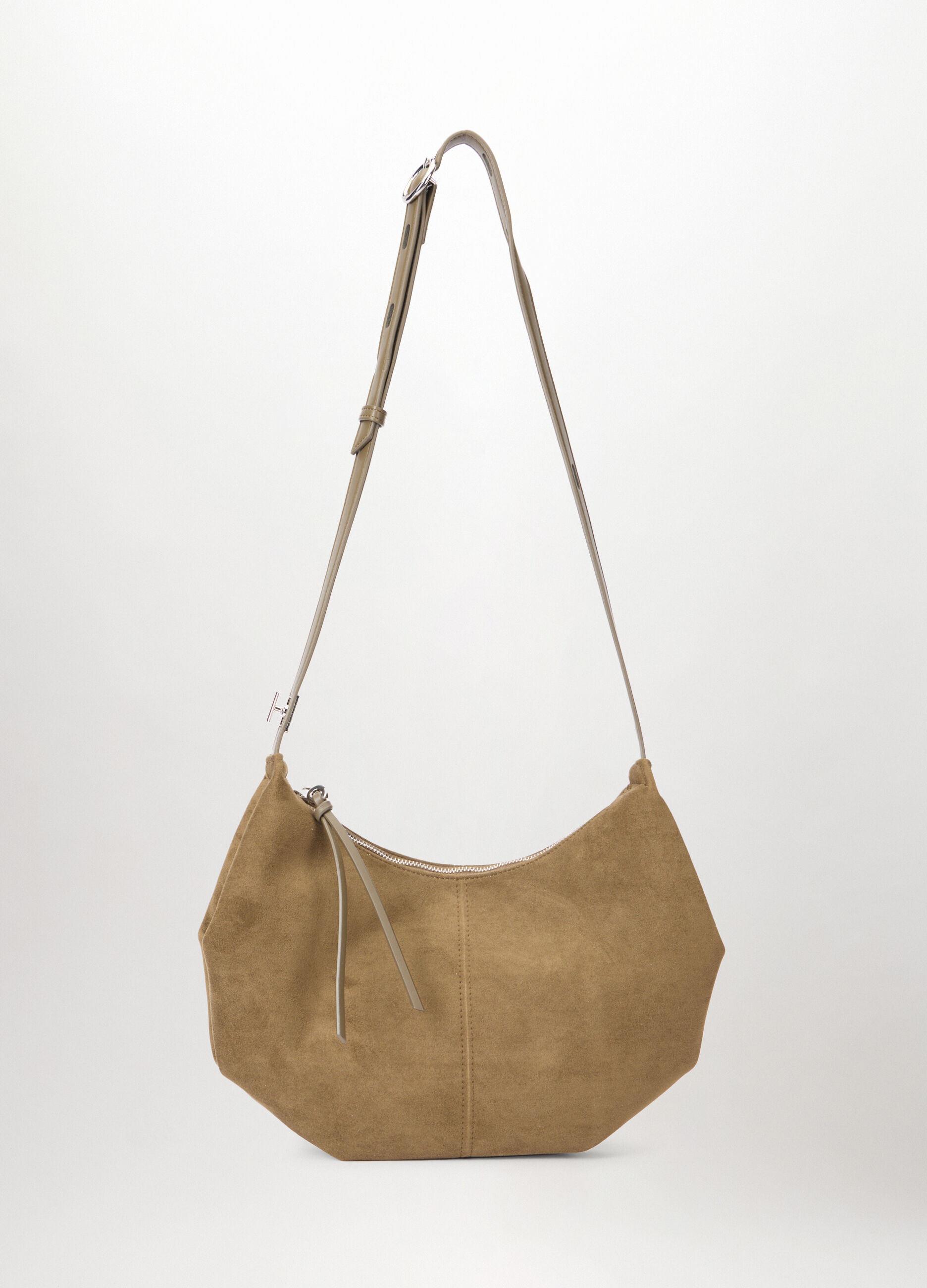 Borsa a spalla in ecopelle scamosciata donna_0