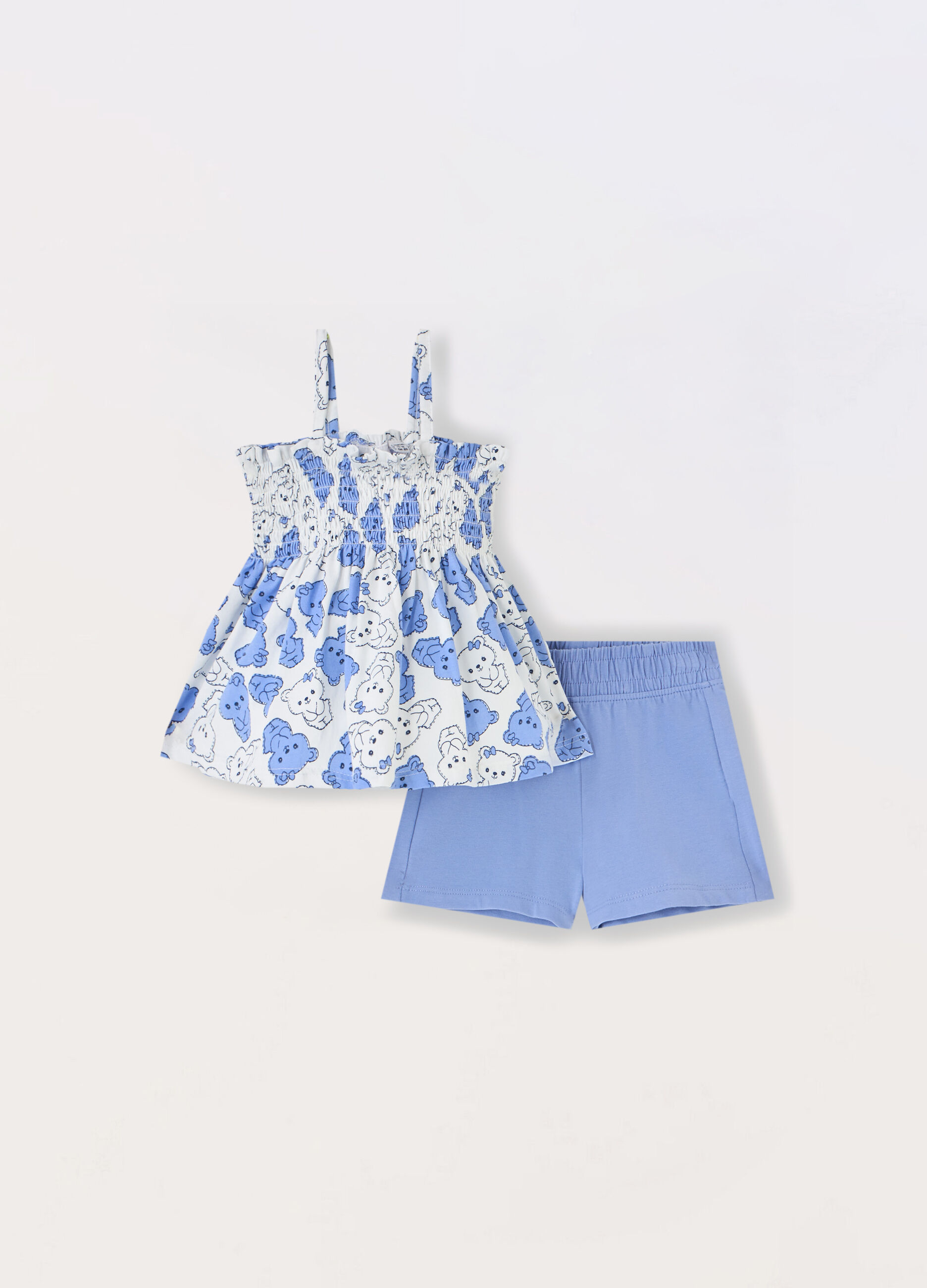 Jogging set in jersey di puro cotone neonata