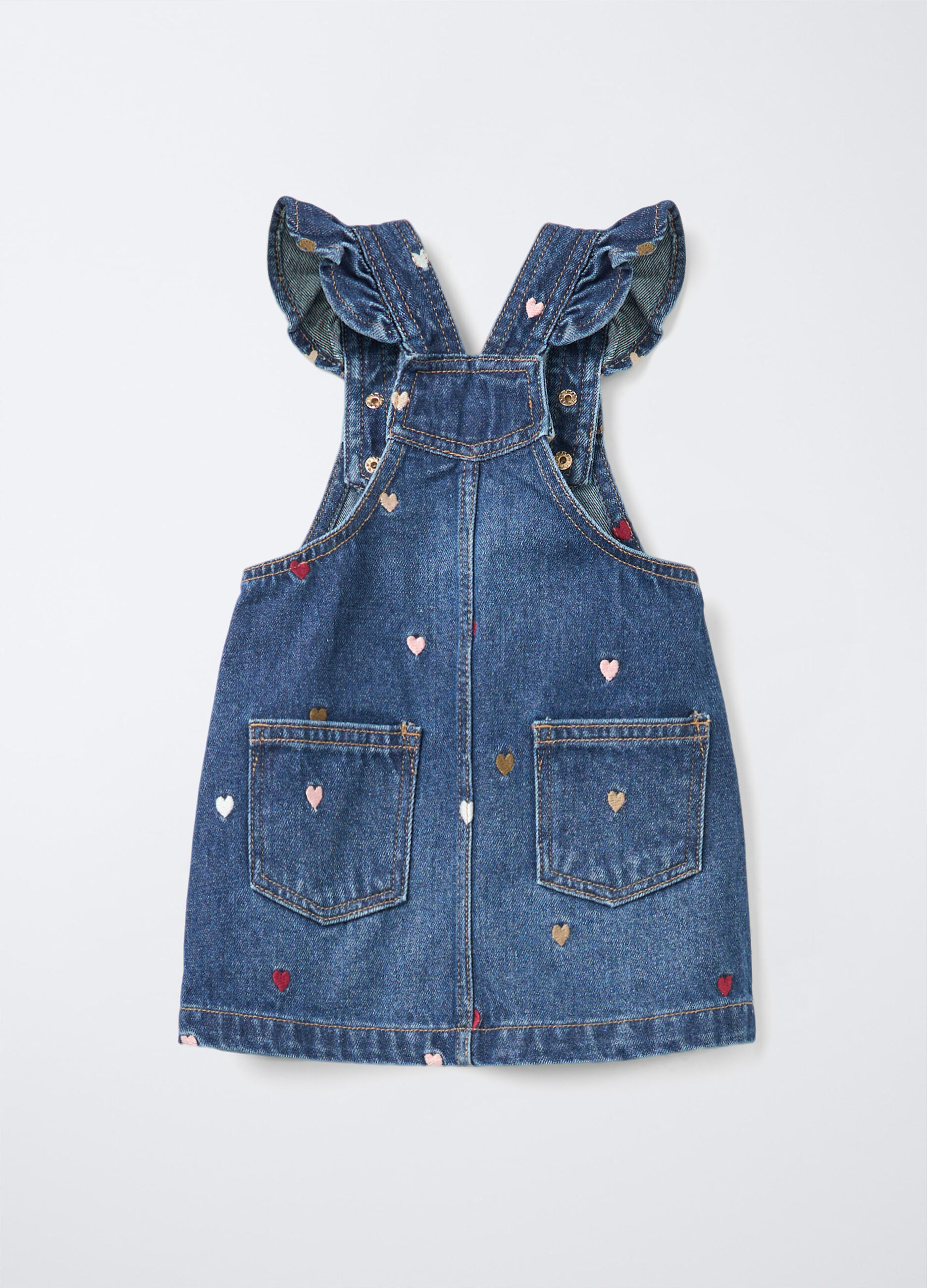 Salopette in denim misto cotone Fit Regular bimba_1