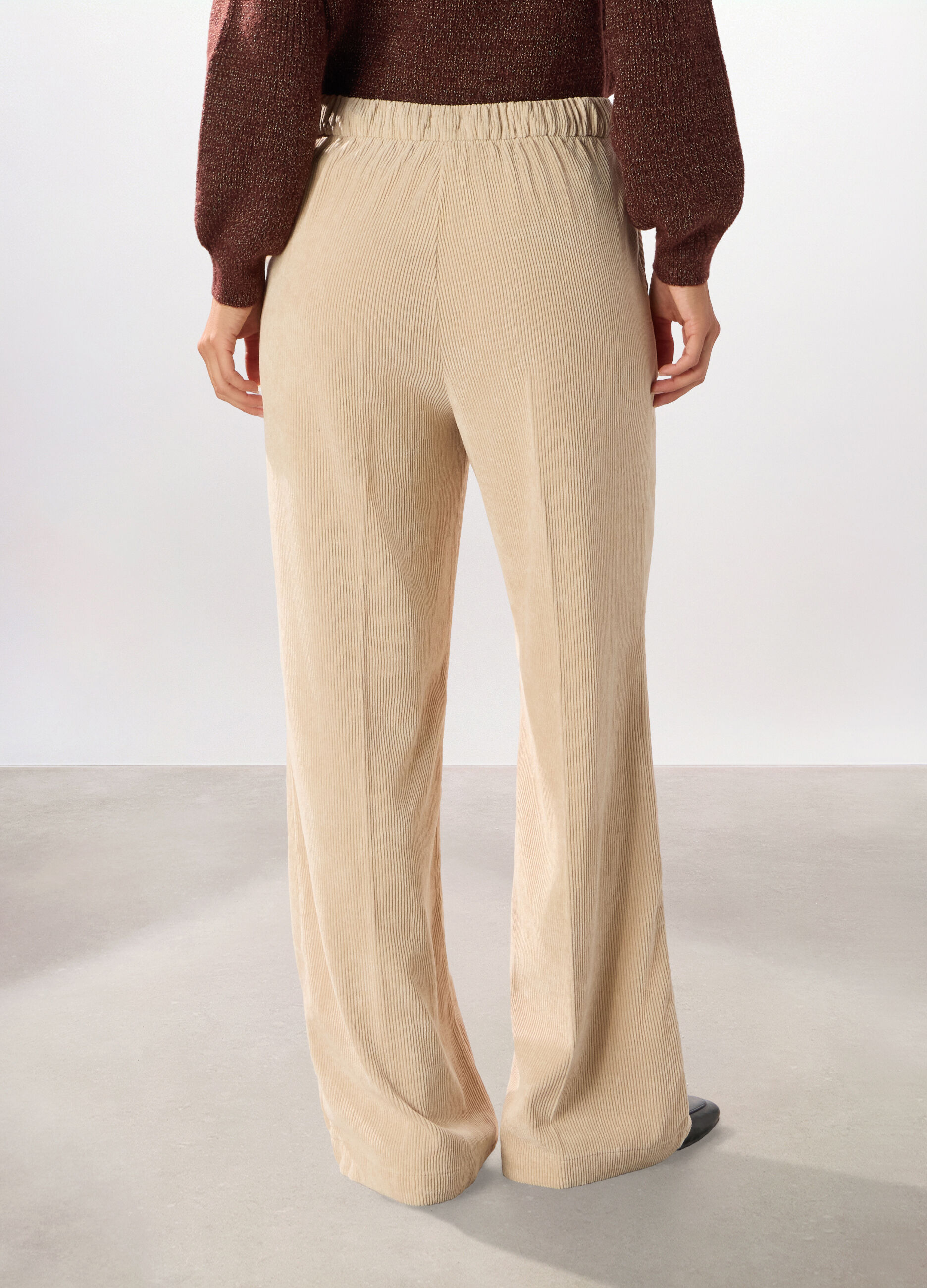 Pantaloni in velluto a coste donna_1