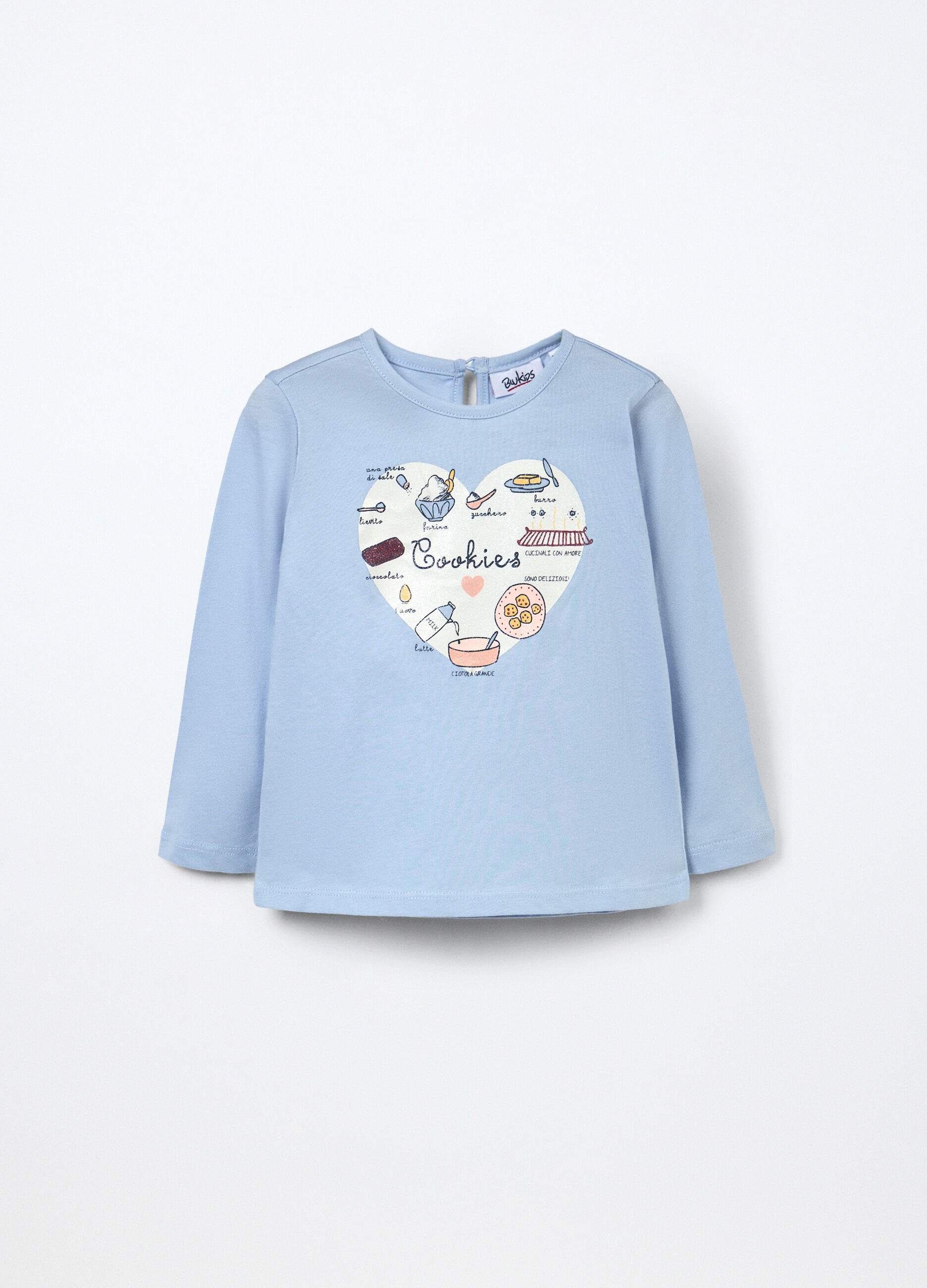 T-shirt in jersey di puro cotone neonata_0