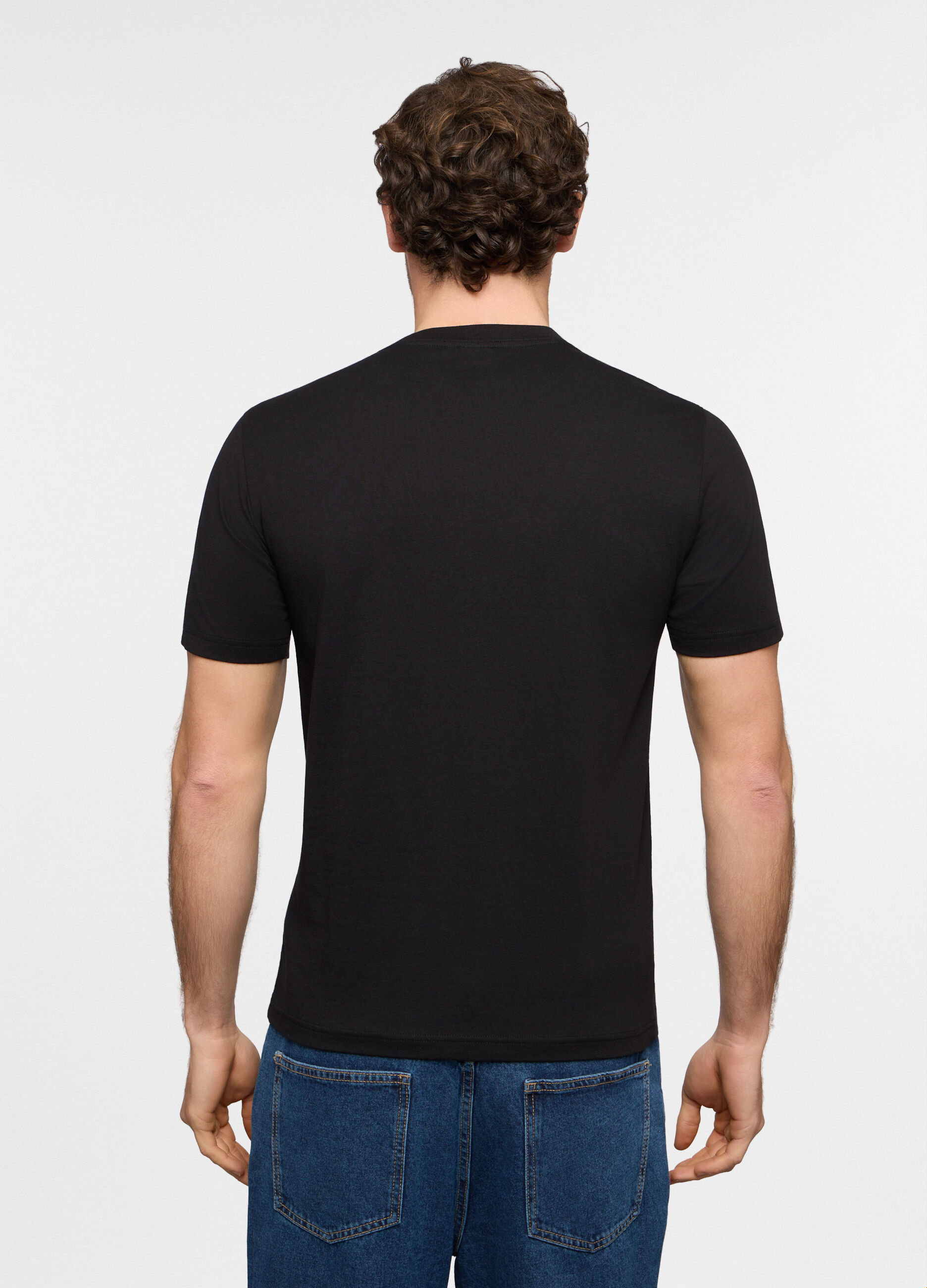T-shirt girocollo con stampa Peanuts uomo_1