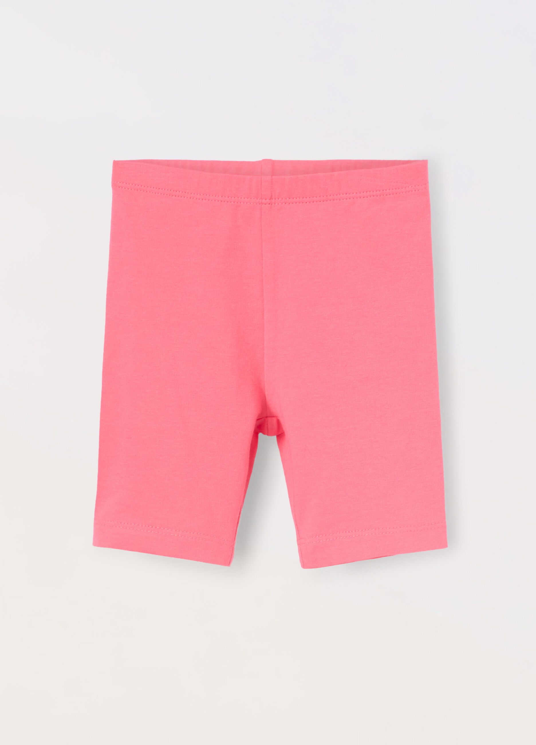 Leggings ciclista in cotone stretch neonata_0