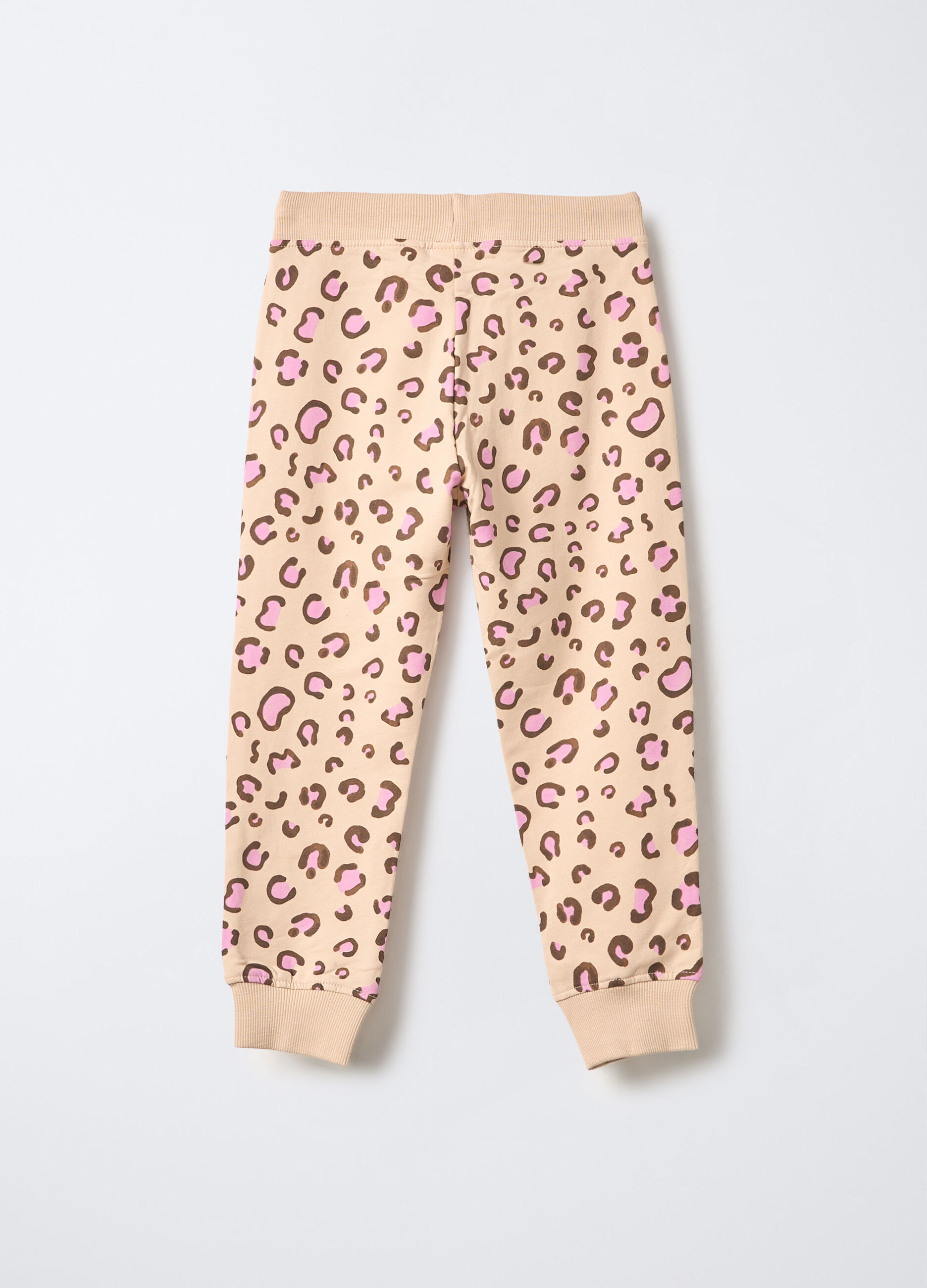 Jogger in cotone garzato stretch Fit Regular bambina_1
