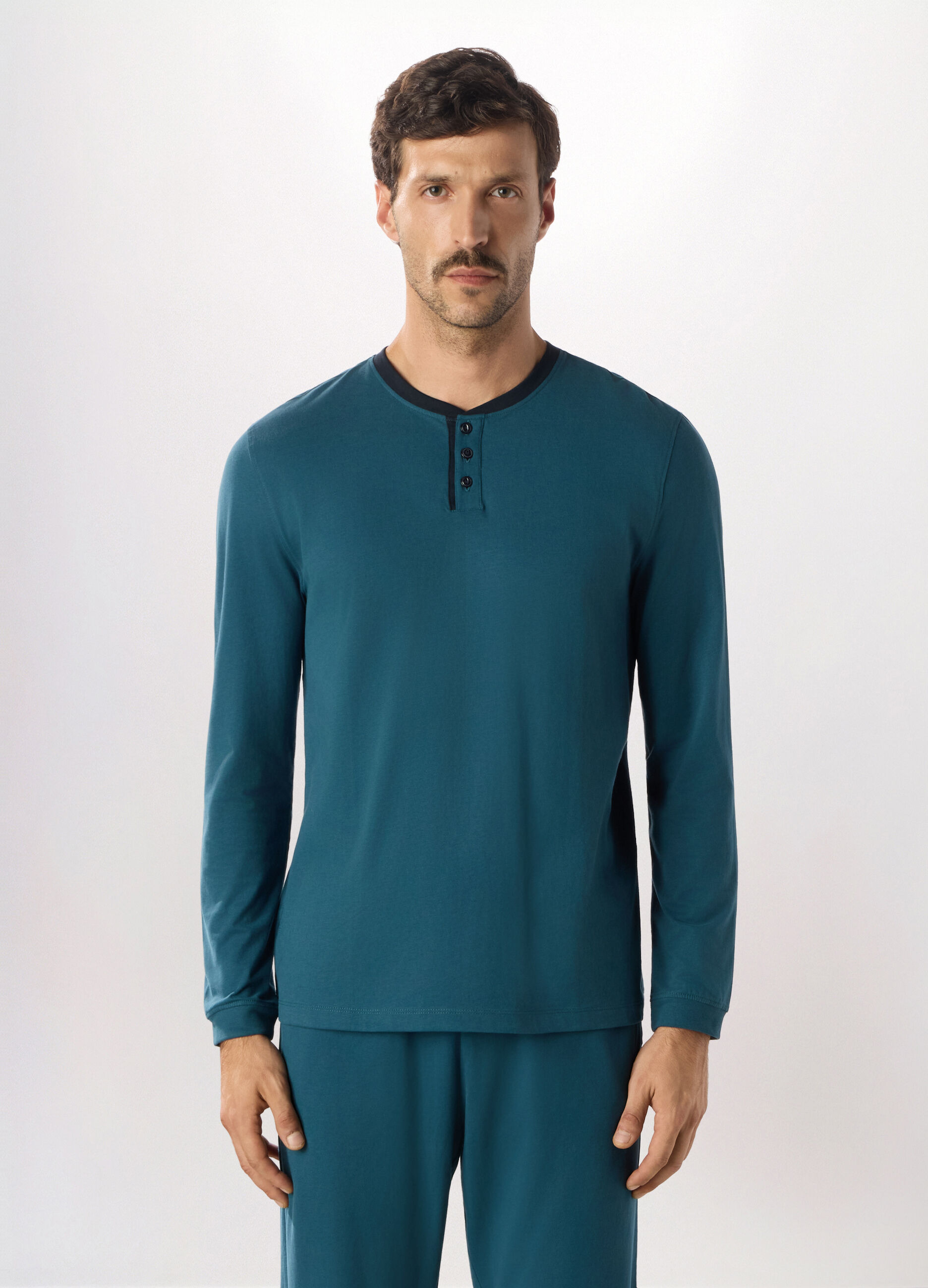 Maglietta intima girocollo in puro cotone uomo_0