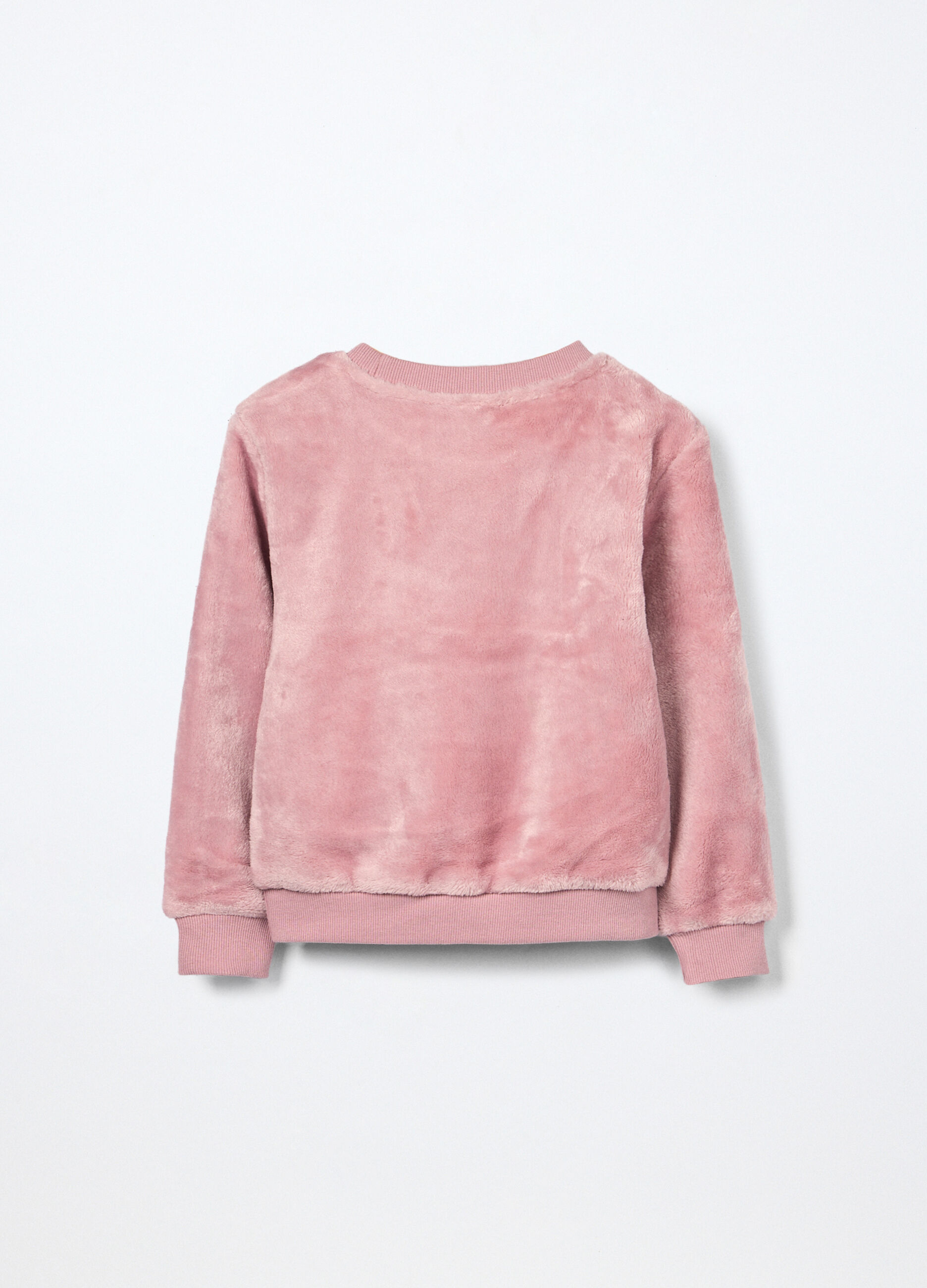 Felpa in pile con paillettes bambina_1