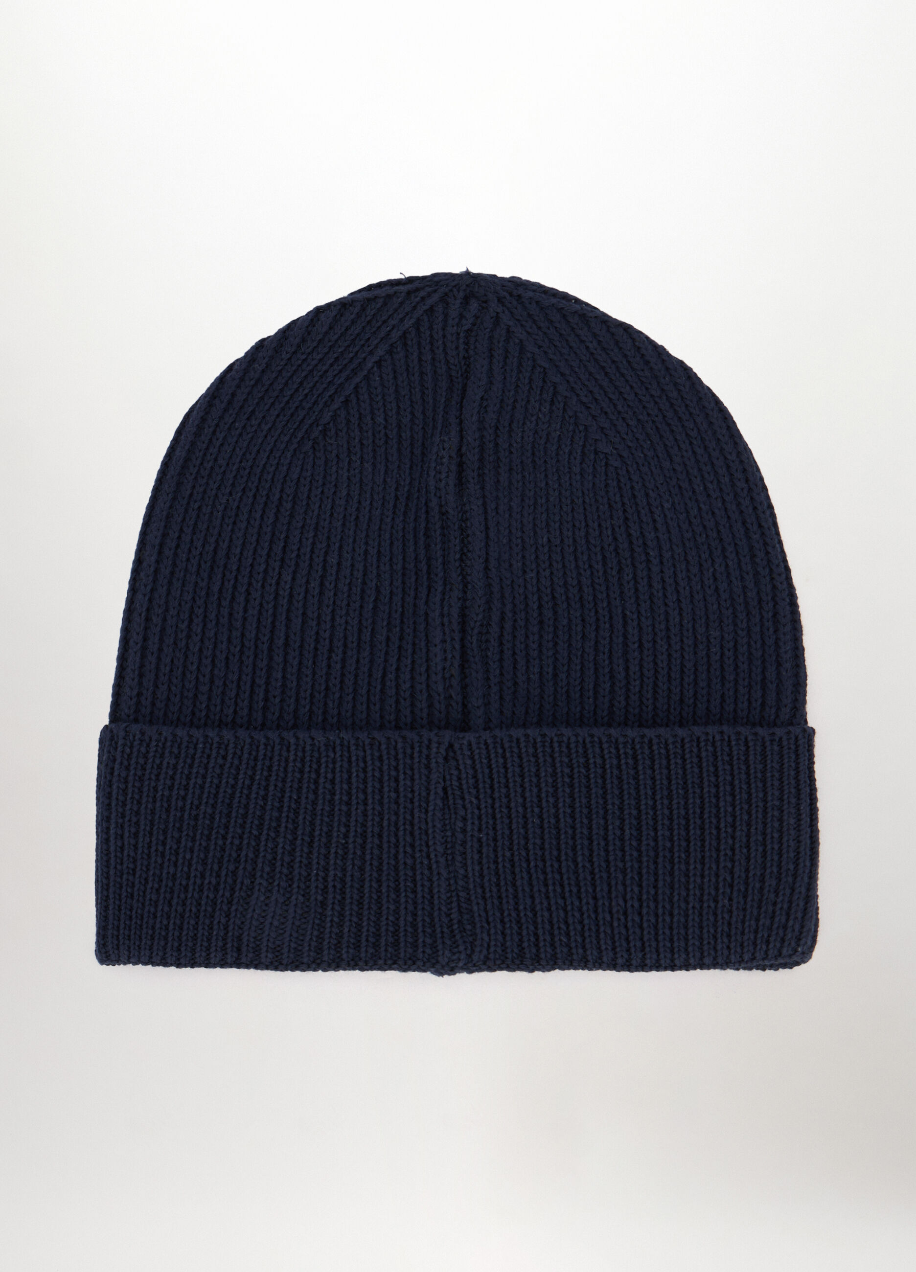 Berretto in misto cotone con logo uomo_1