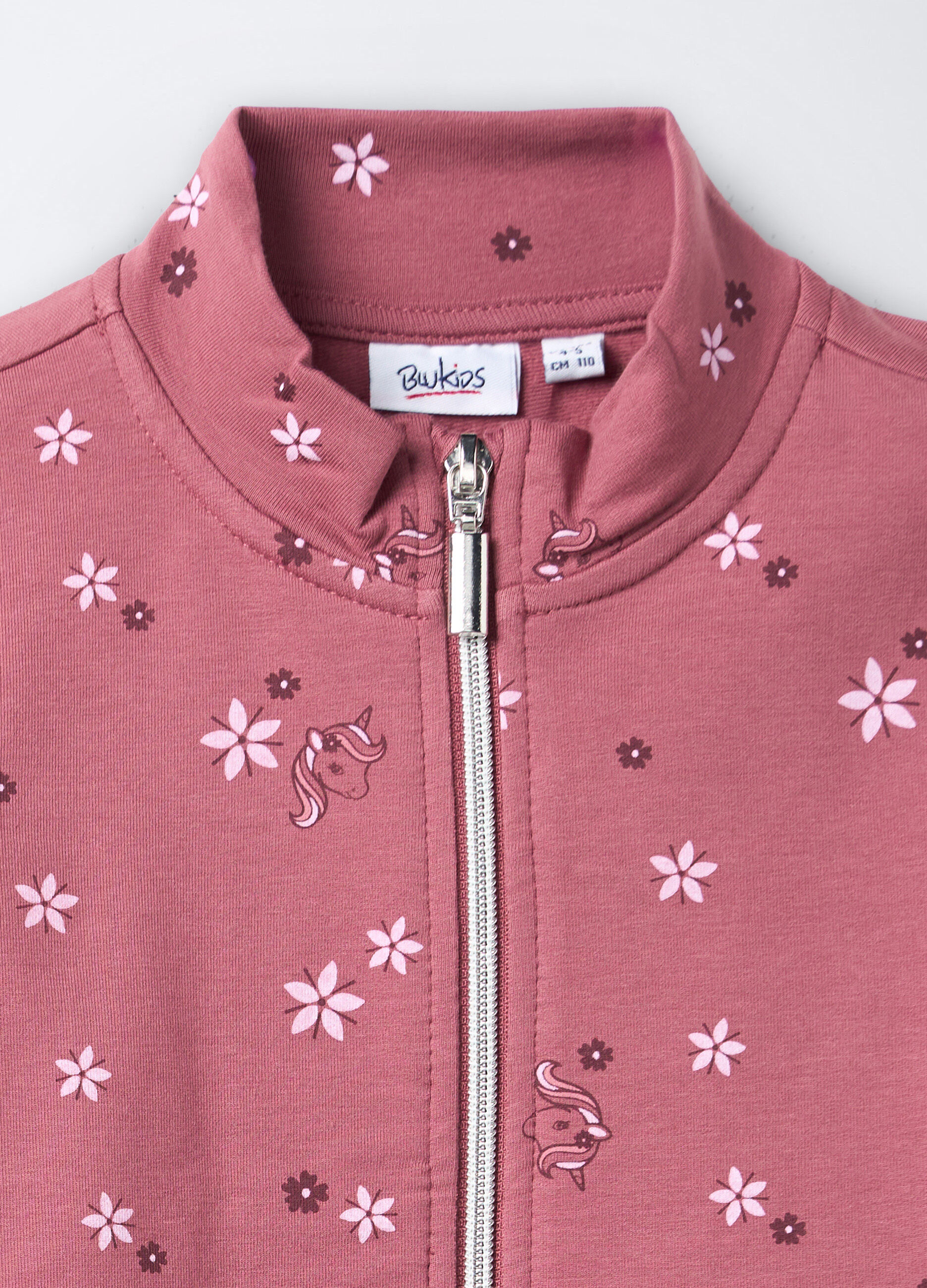 Felpa in cotone garzato stretch bambina_2
