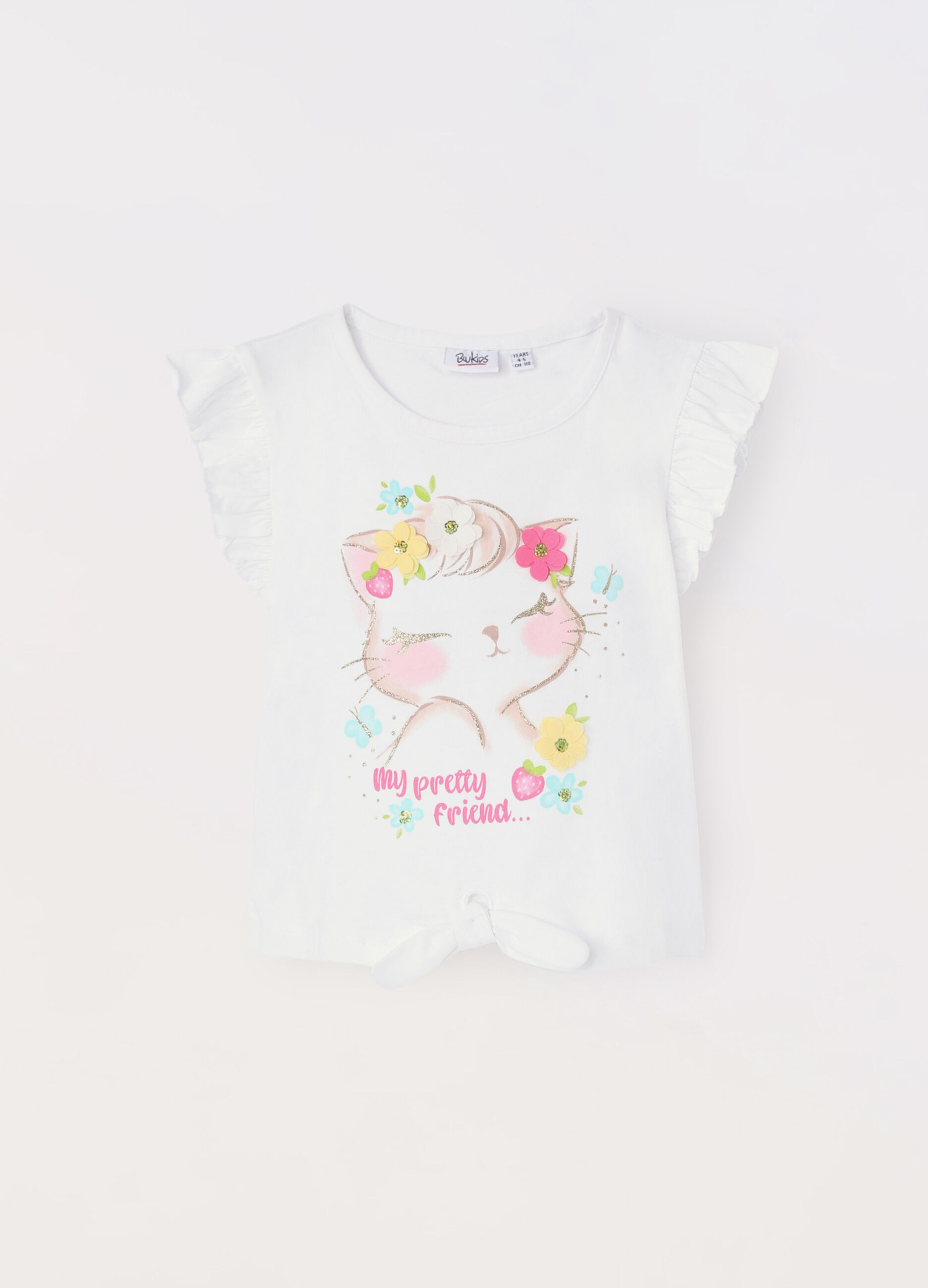 Canotta in jersey di puro cotone bambina_0