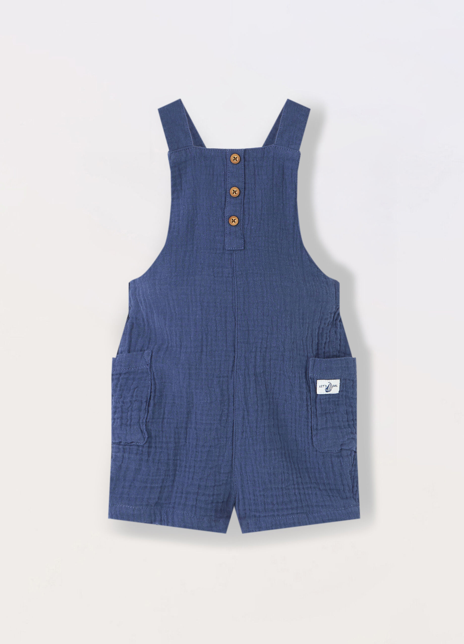 Salopette in puro cotone neonato_0