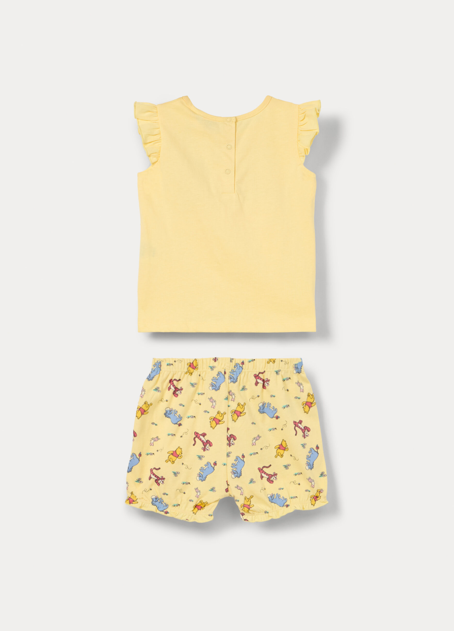 Set pigiama Winnie the Pooh corto in jersey di puro cotone _1