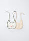 Pack 2 bavaglini in interlock di puro cotone neonato_0