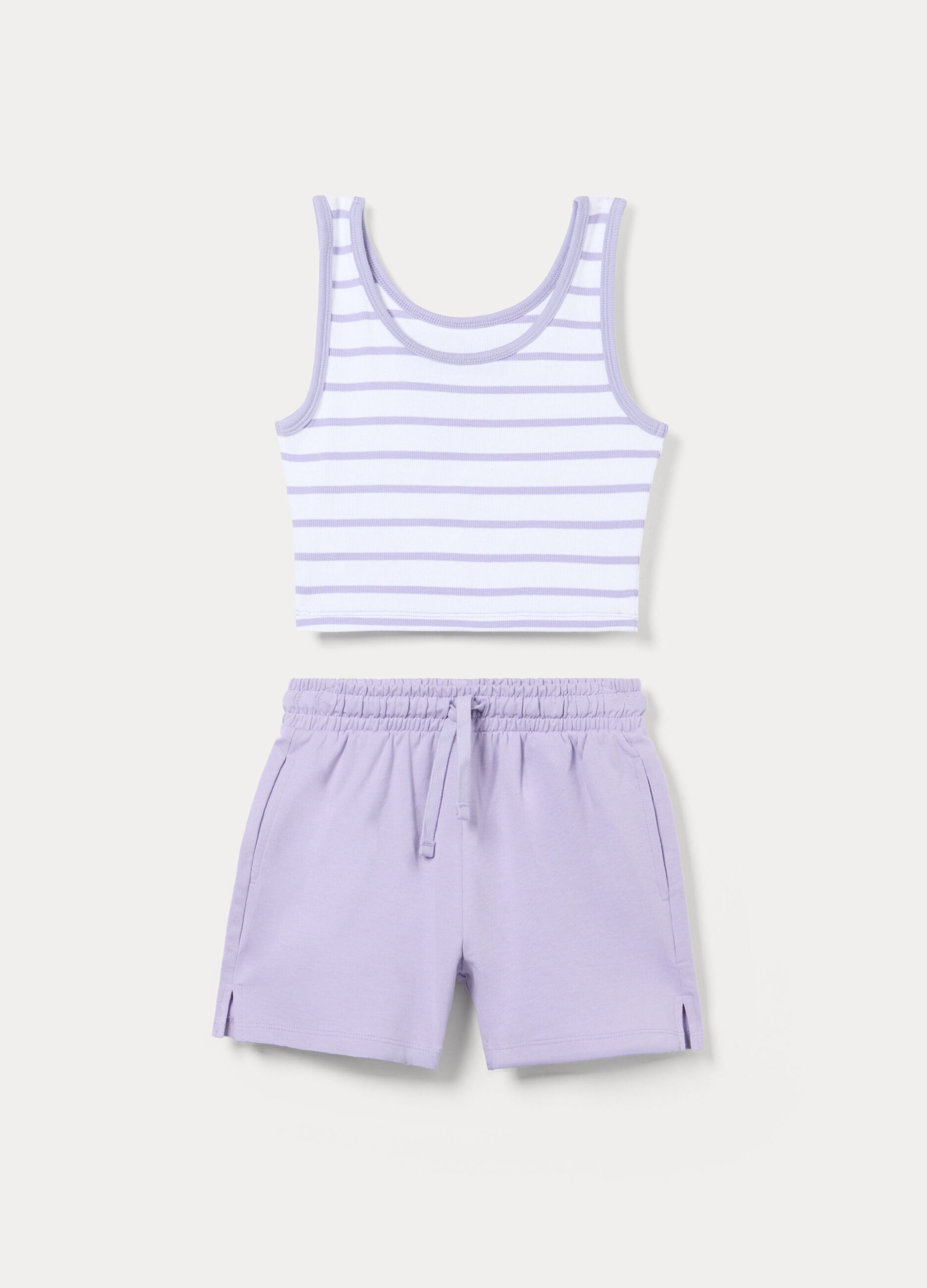 Jogging set in cotone stretch ragazza_0