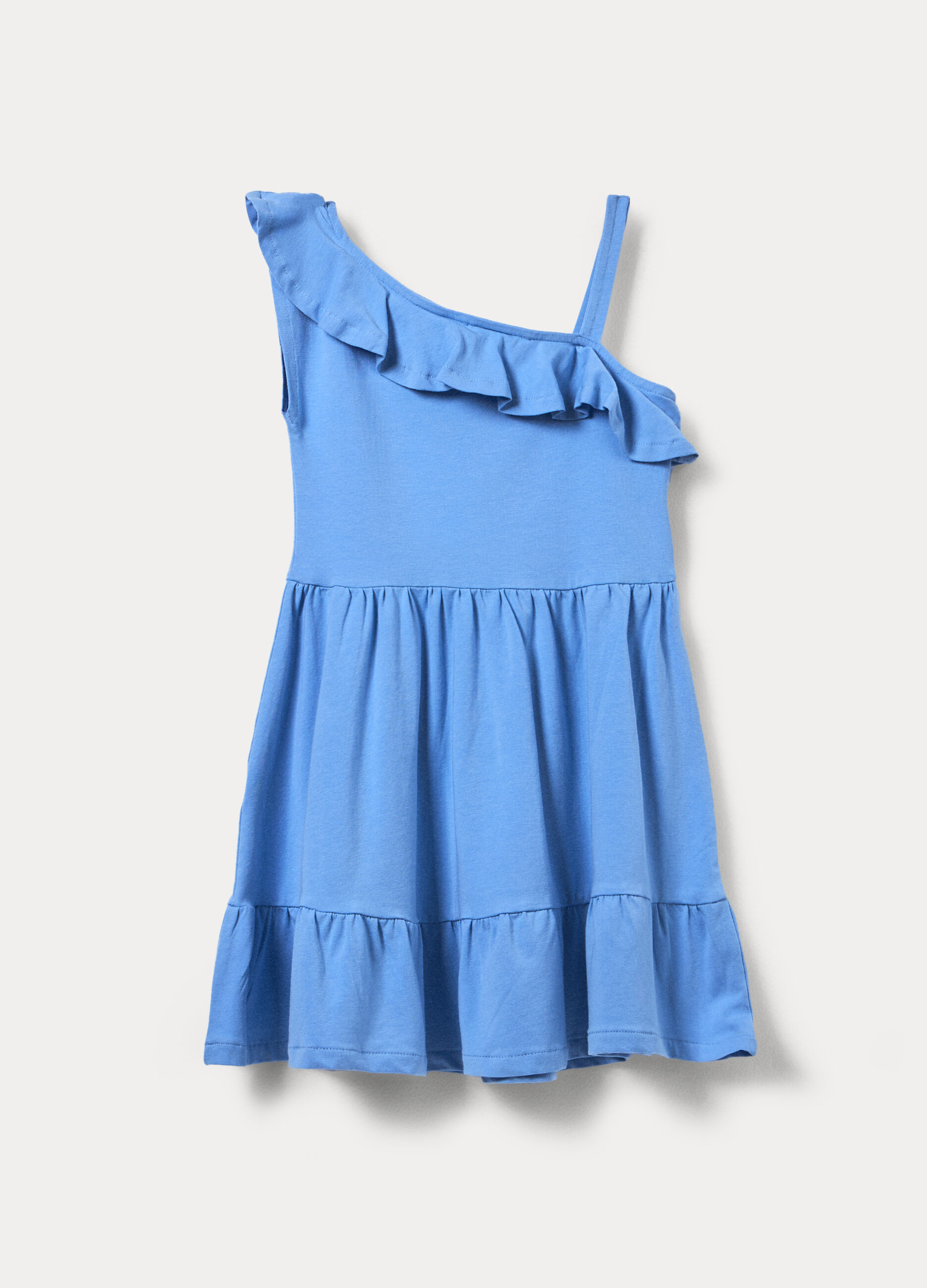 Vestito in jersey di cotone stretch bambina_1
