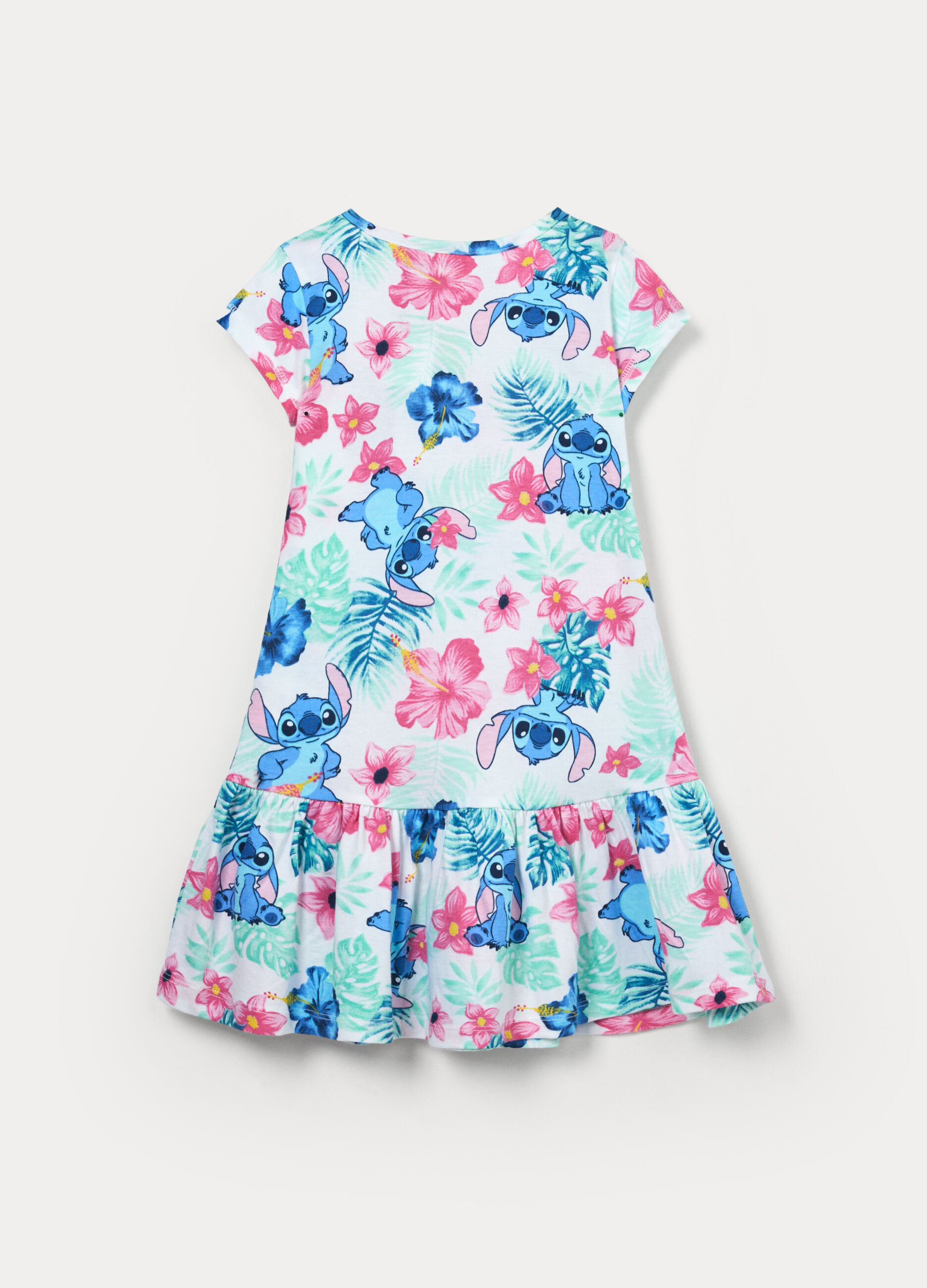 Vestito Stitch in jersey di puro cotone bambina_1