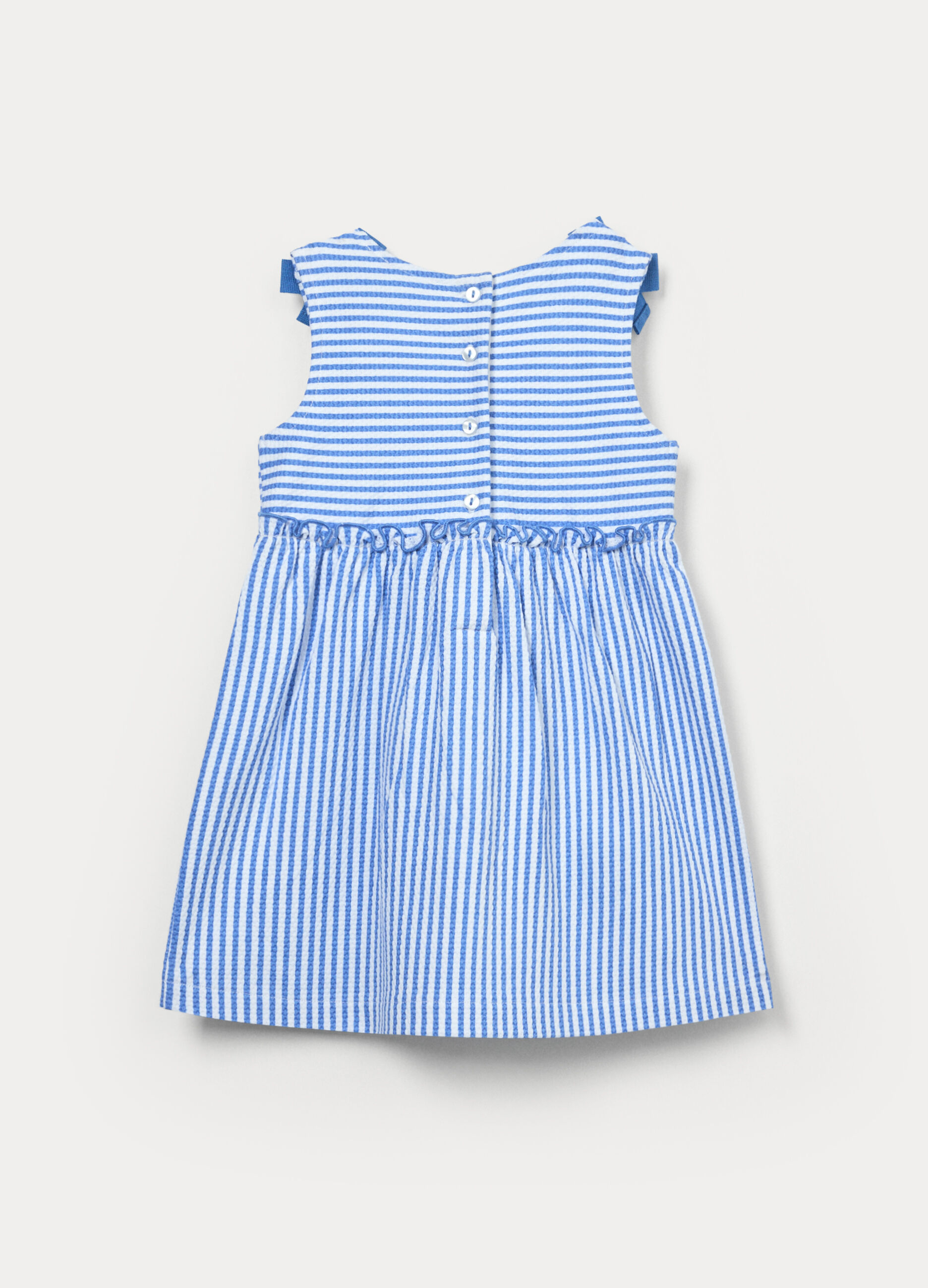 Vestito in puro cotone a righe bimba_1