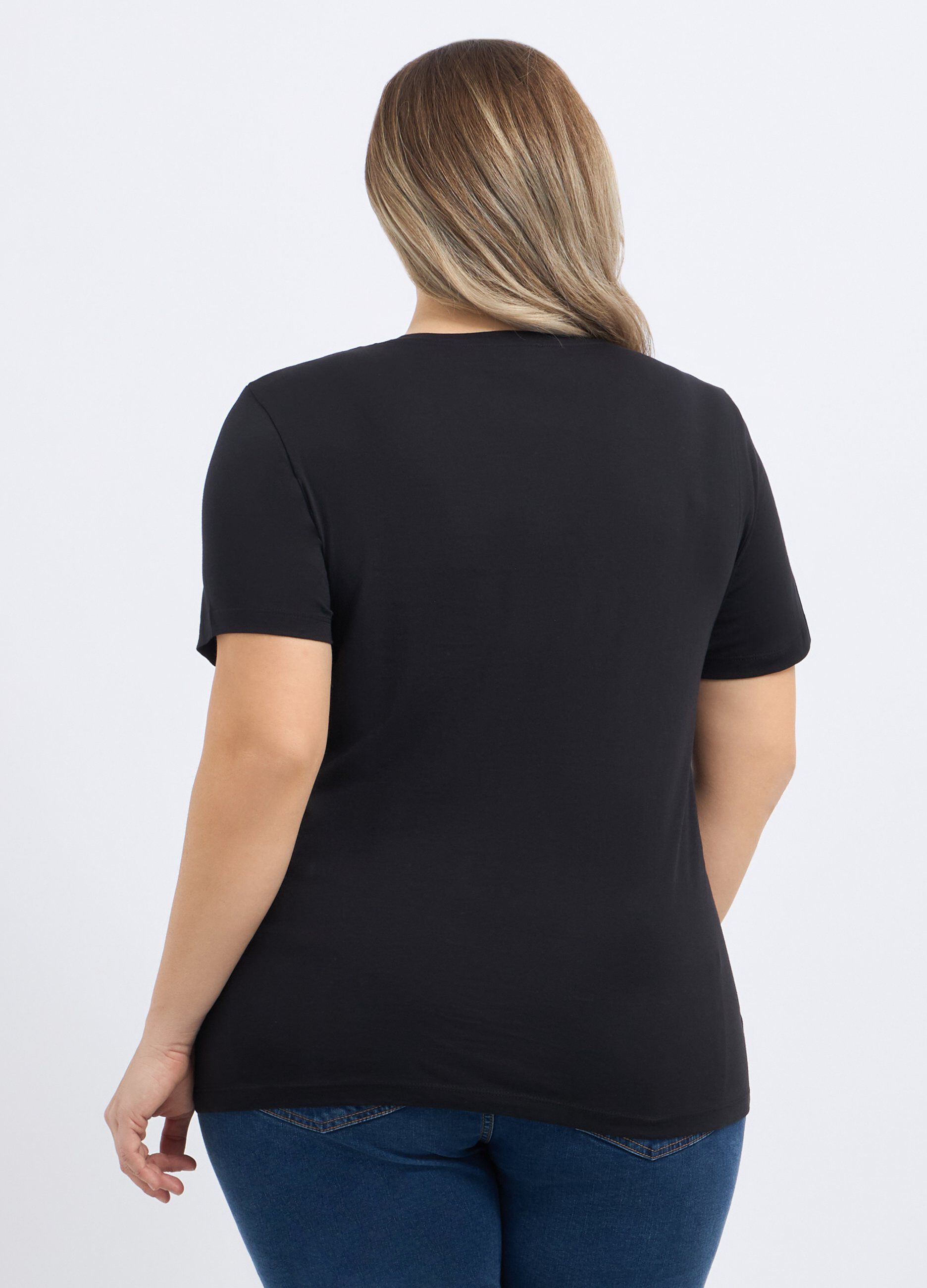 T-shirt in puro cotone donna curvy_1