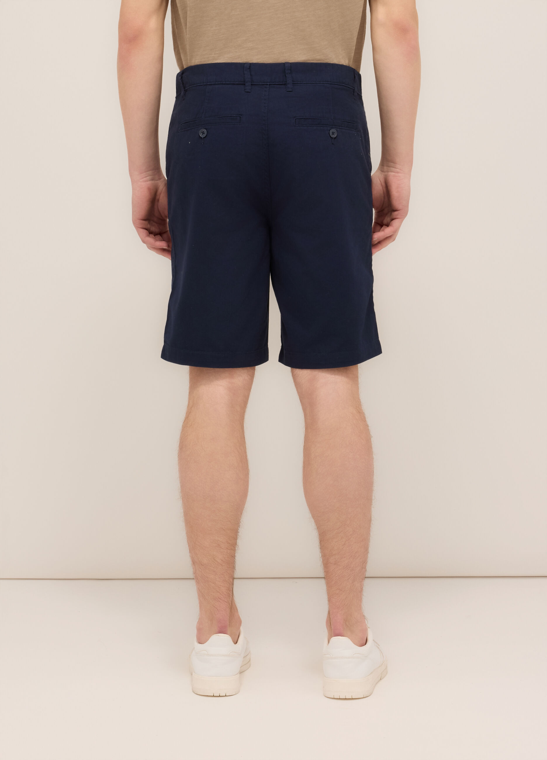 Bermuda in twill di cotone uomo_1