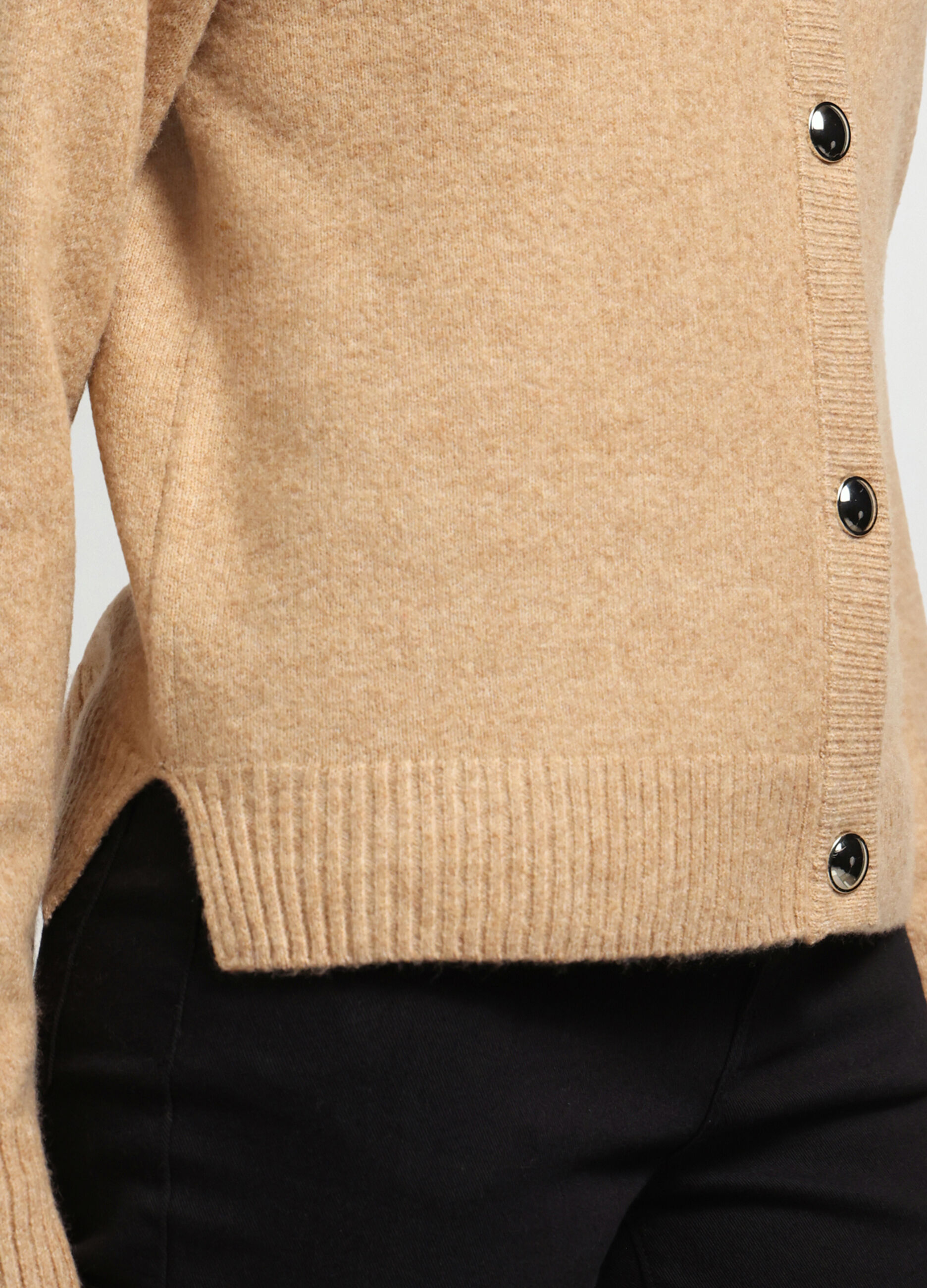 Cardigan tricot misto lana donna_2