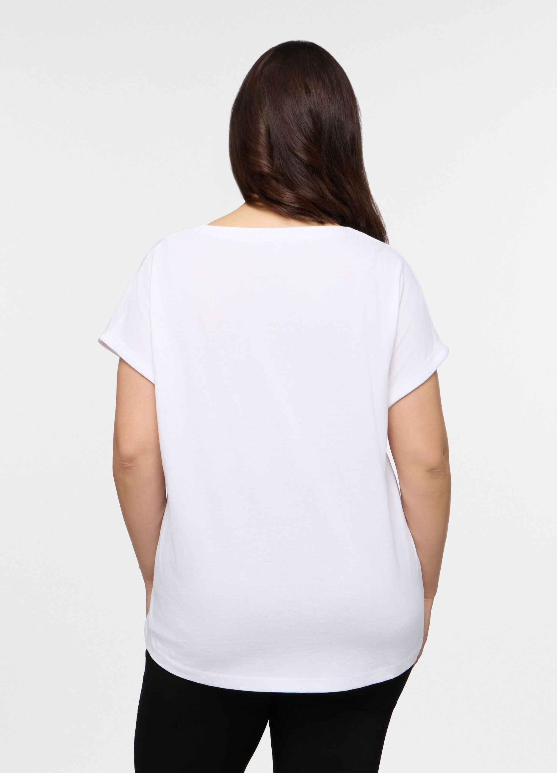 T-shirt girocollo donna curvy_1