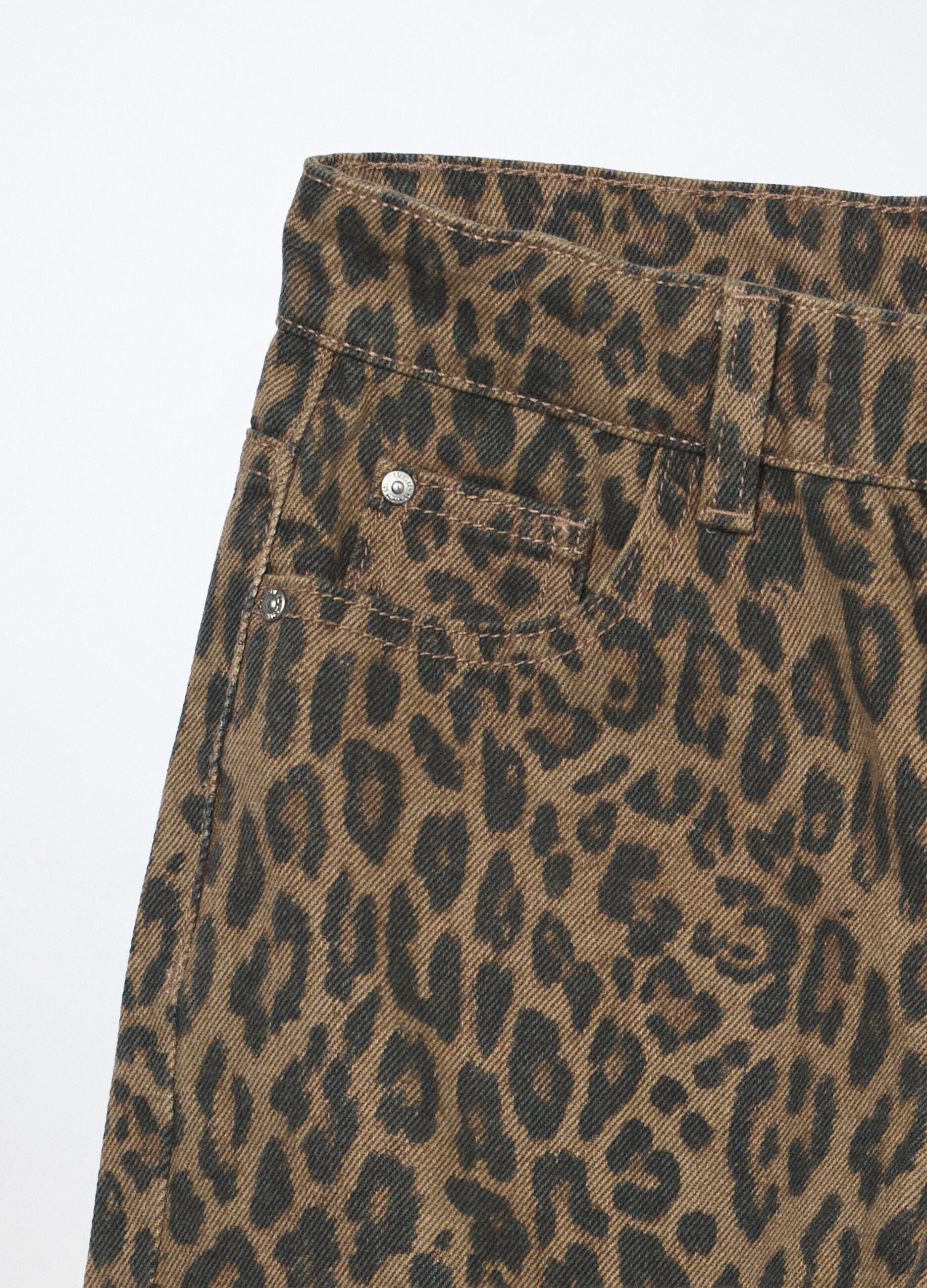Pantaloni in twill di puro cotone ragazza_2
