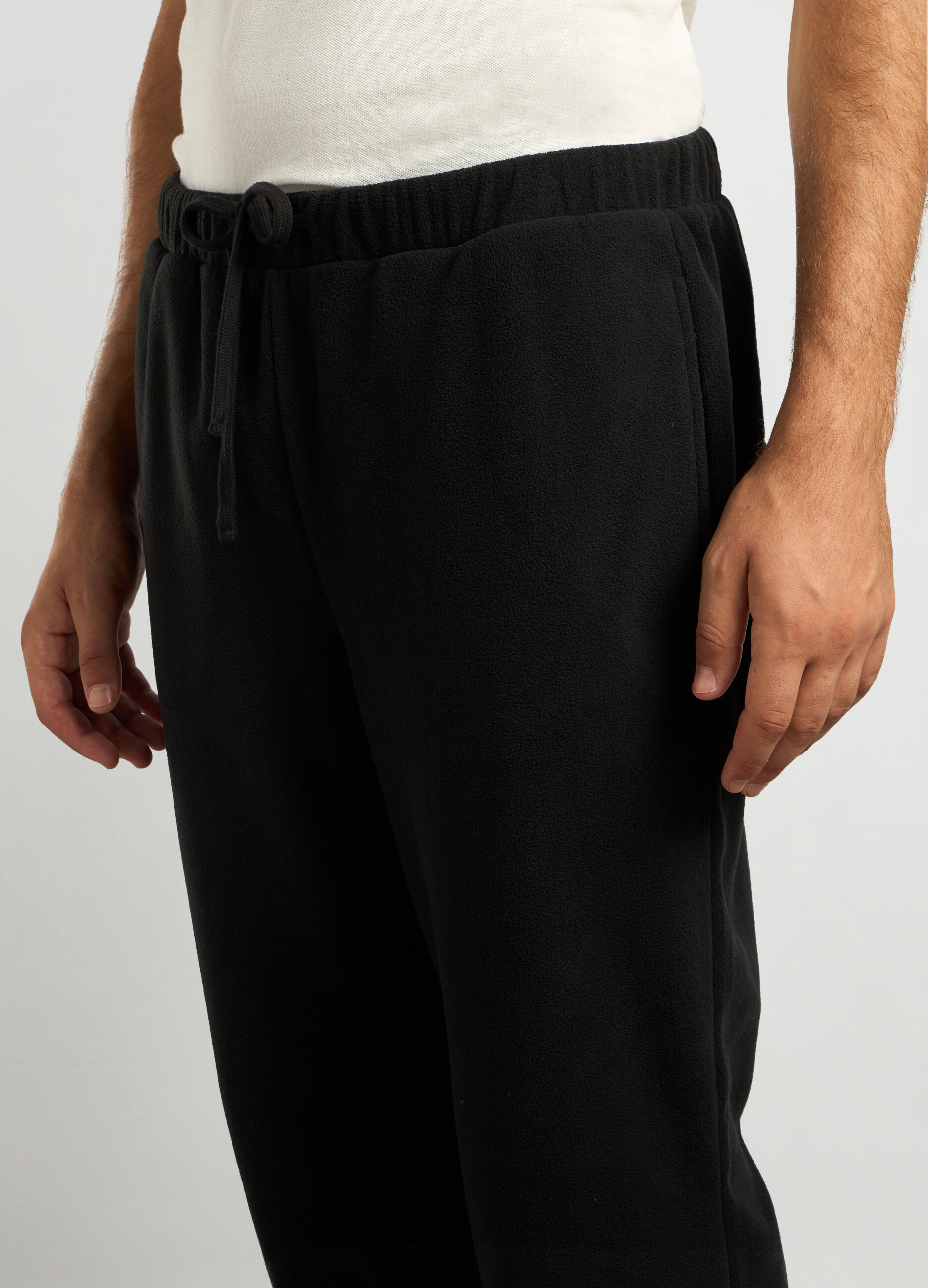 Joggers regular fit in pile uomo_2