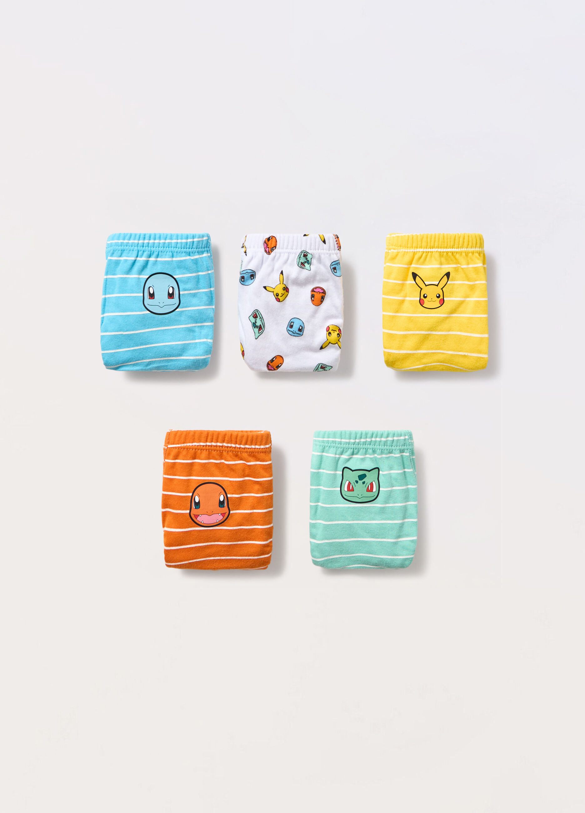 Pack 5 slip in jersey di puro cotone bambino_0