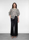 Pantaloni wide leg in satin donna_0