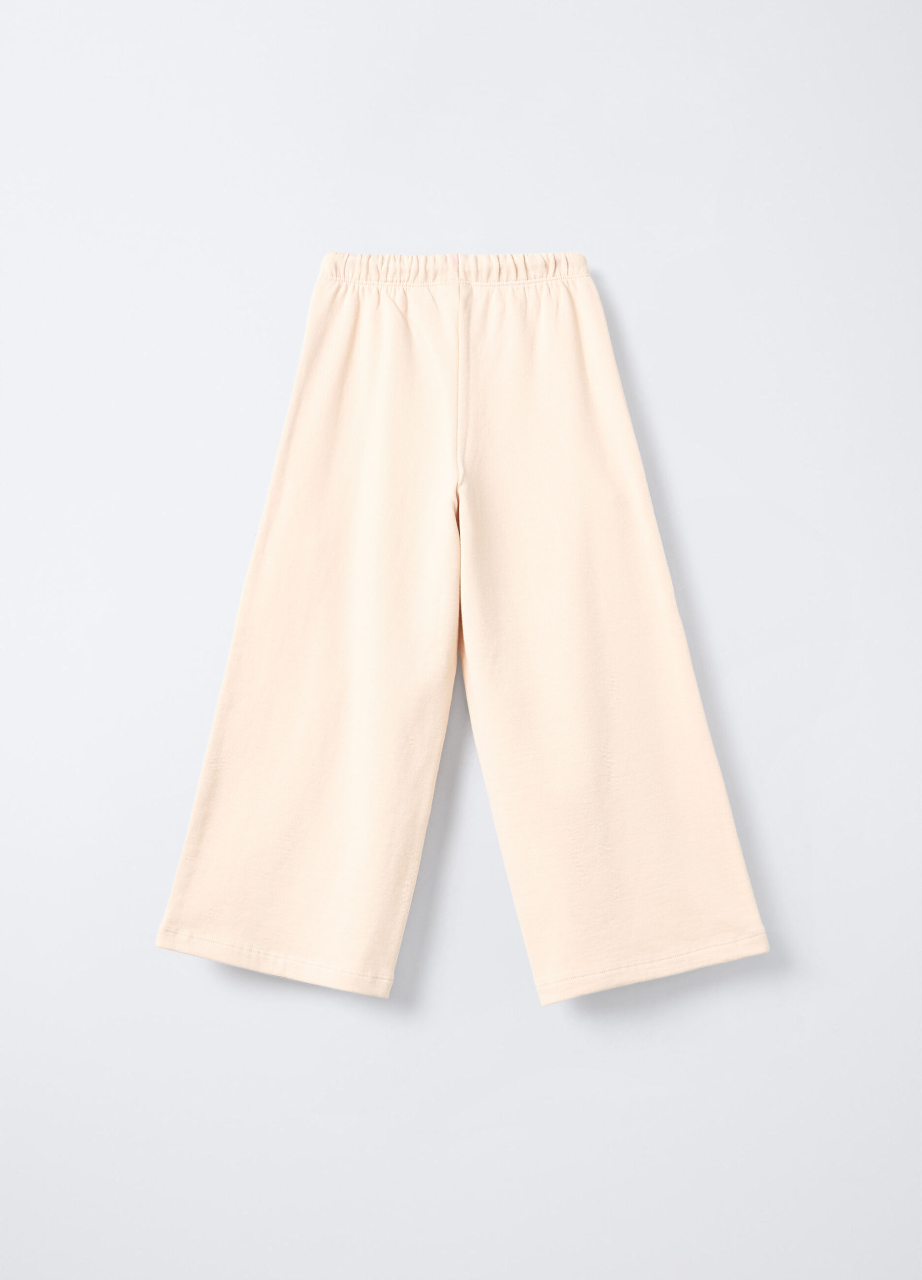 Treggings in puro cotone garzato Wide Leg bambina_1