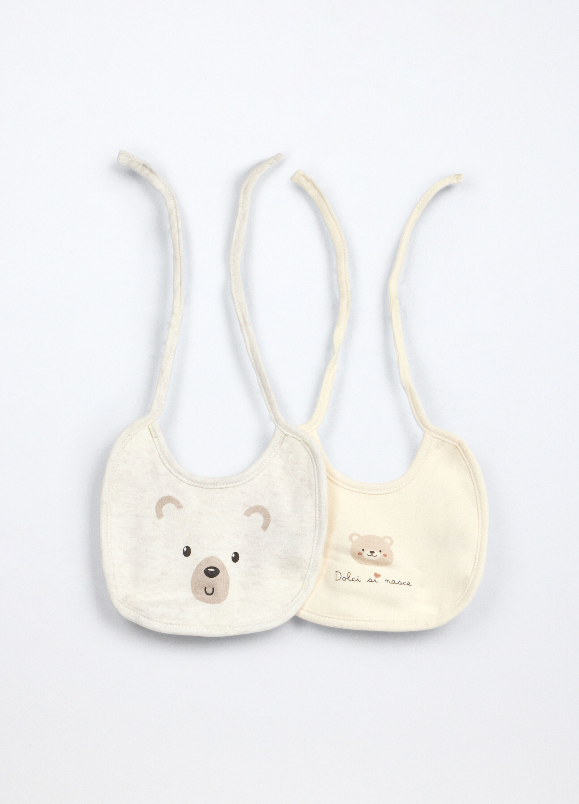 Pack 2 bavaglini in interlock di puro cotone_0