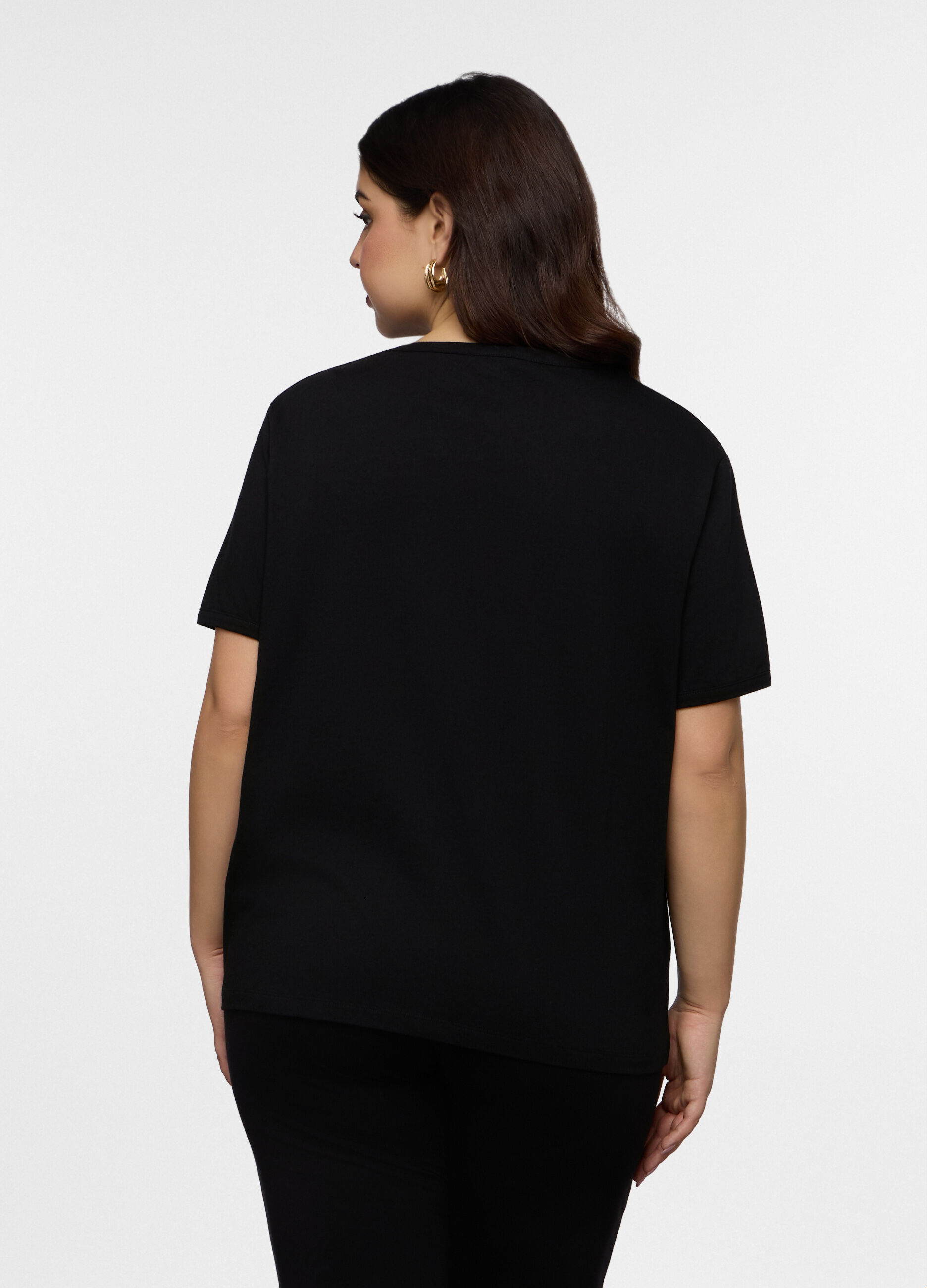 T-shirt girocollo donna curvy_1