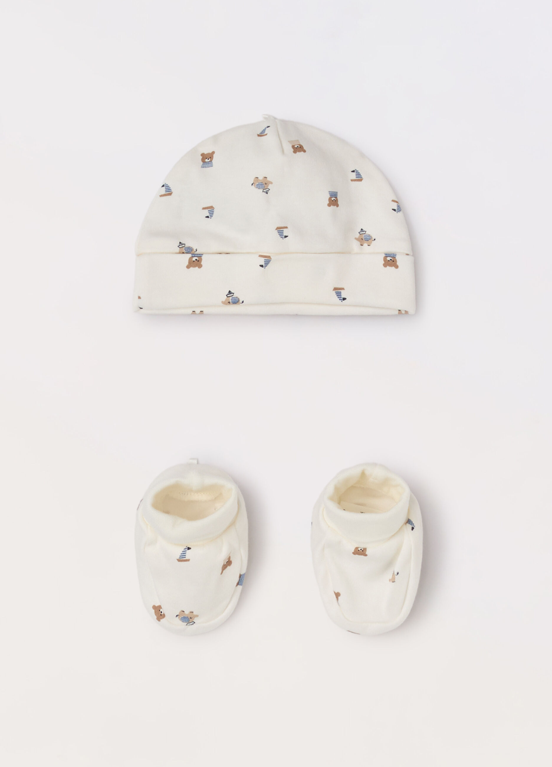 Set berretto + scarpette neonato_0