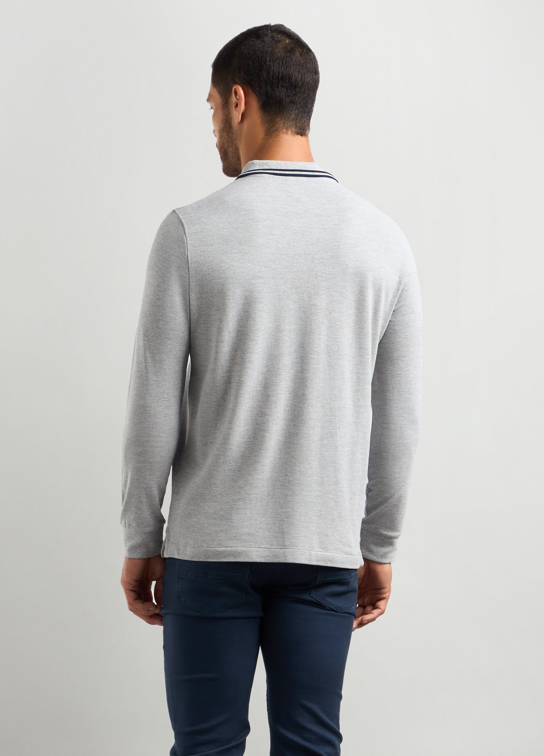 Polo in piquet di cotone uomo_1