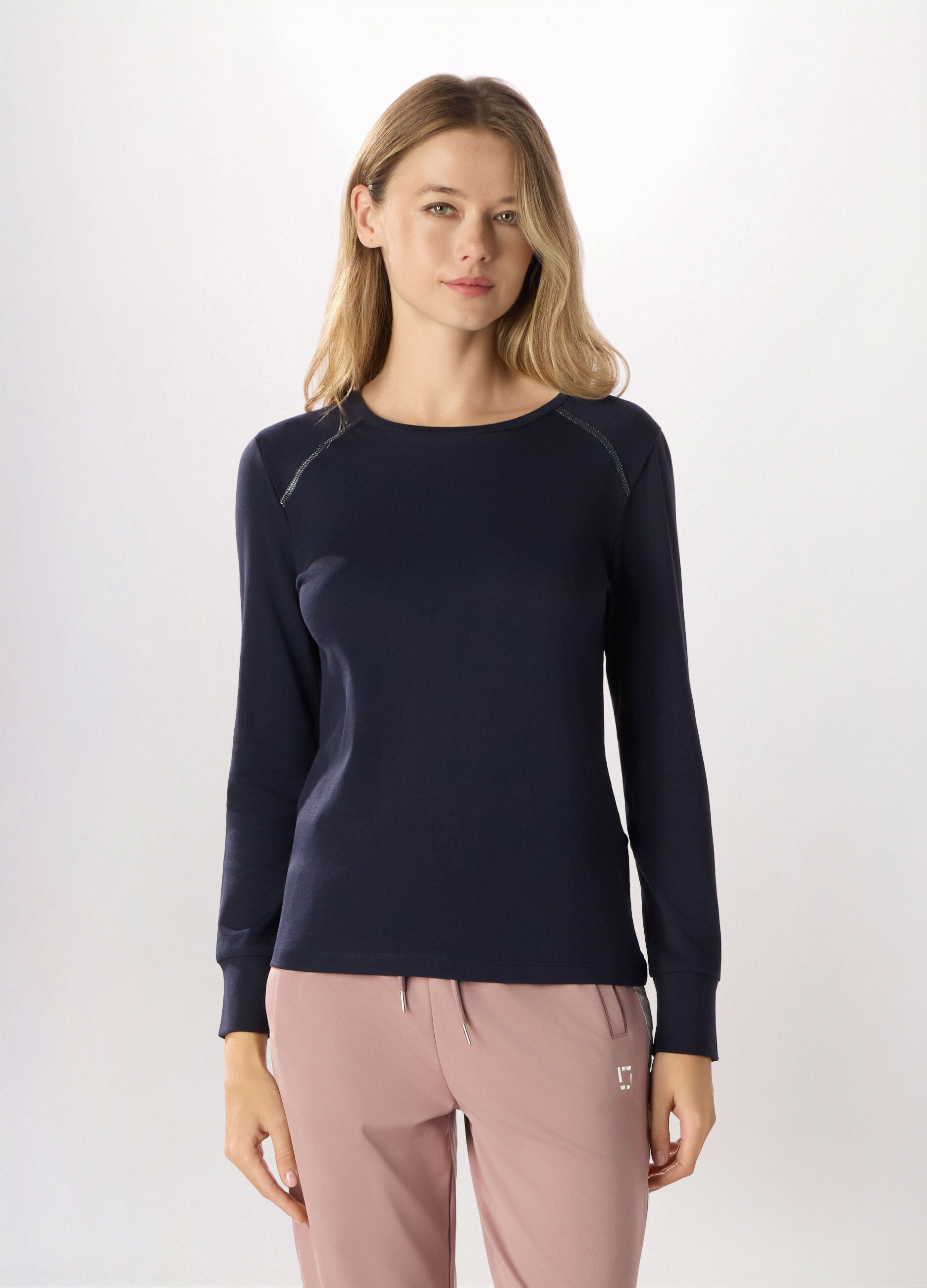 T-shirt in cotone stretch Holistic fitness donna_0