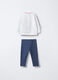 Jogging set in cotone garzato stretch bimba_1