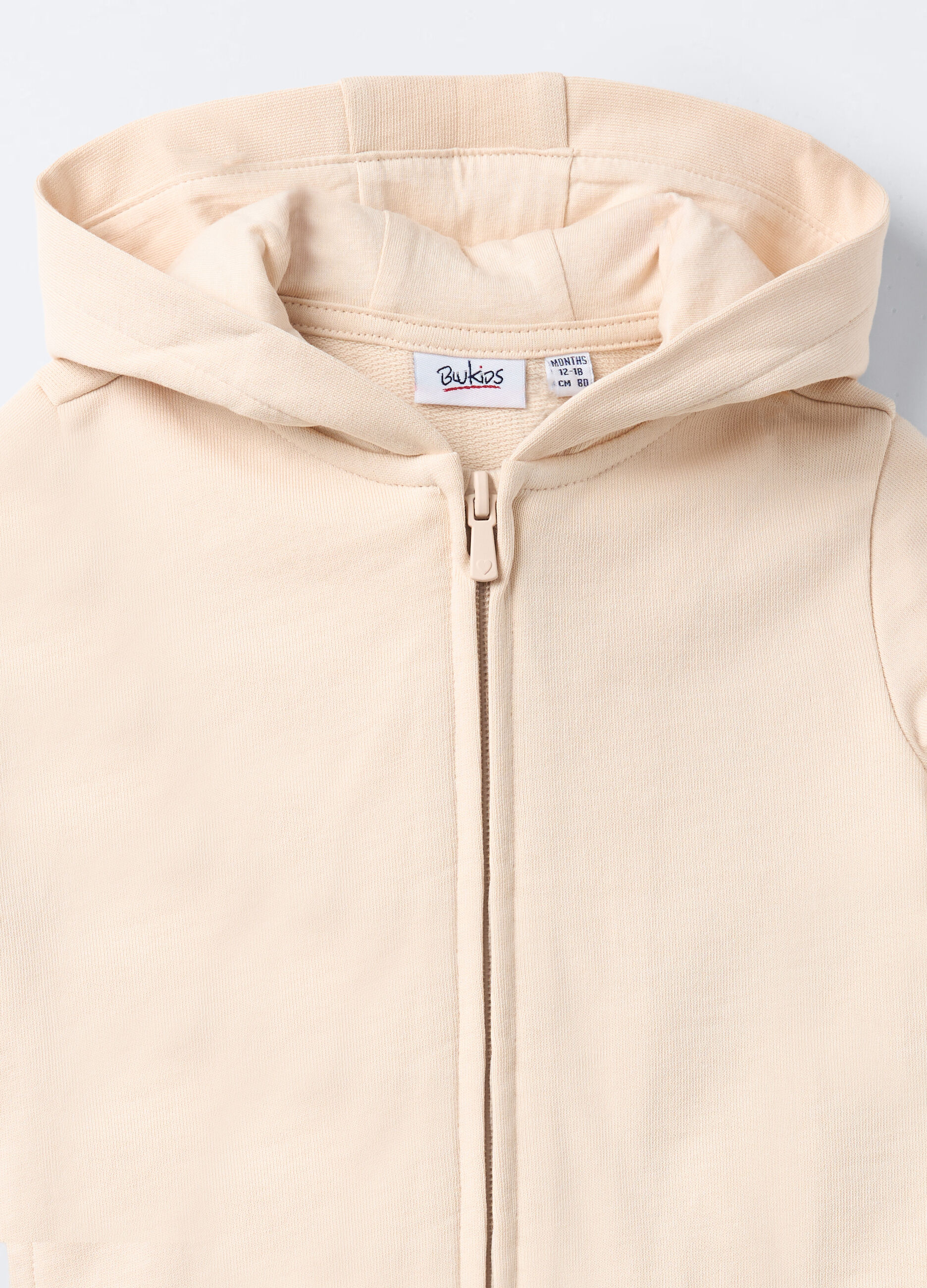 Felpa in puro cotone garzato bimba_2