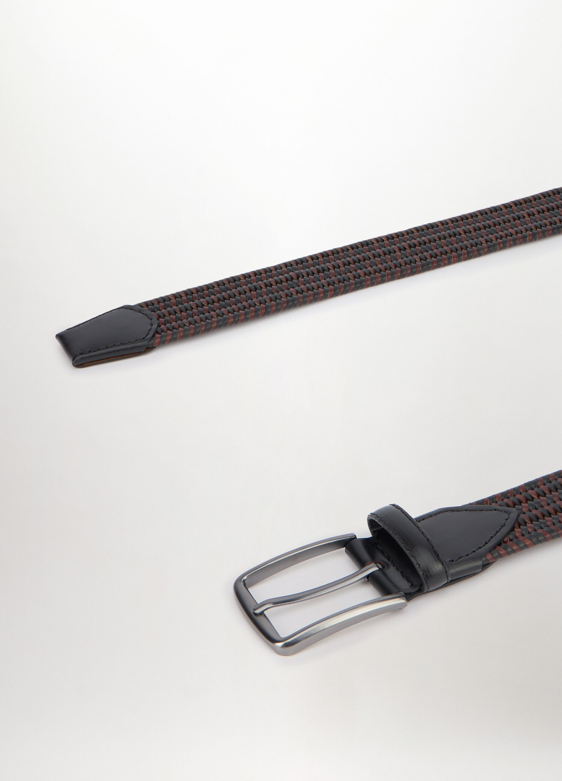 Cintura intrecciata in vera pelle uomo_1