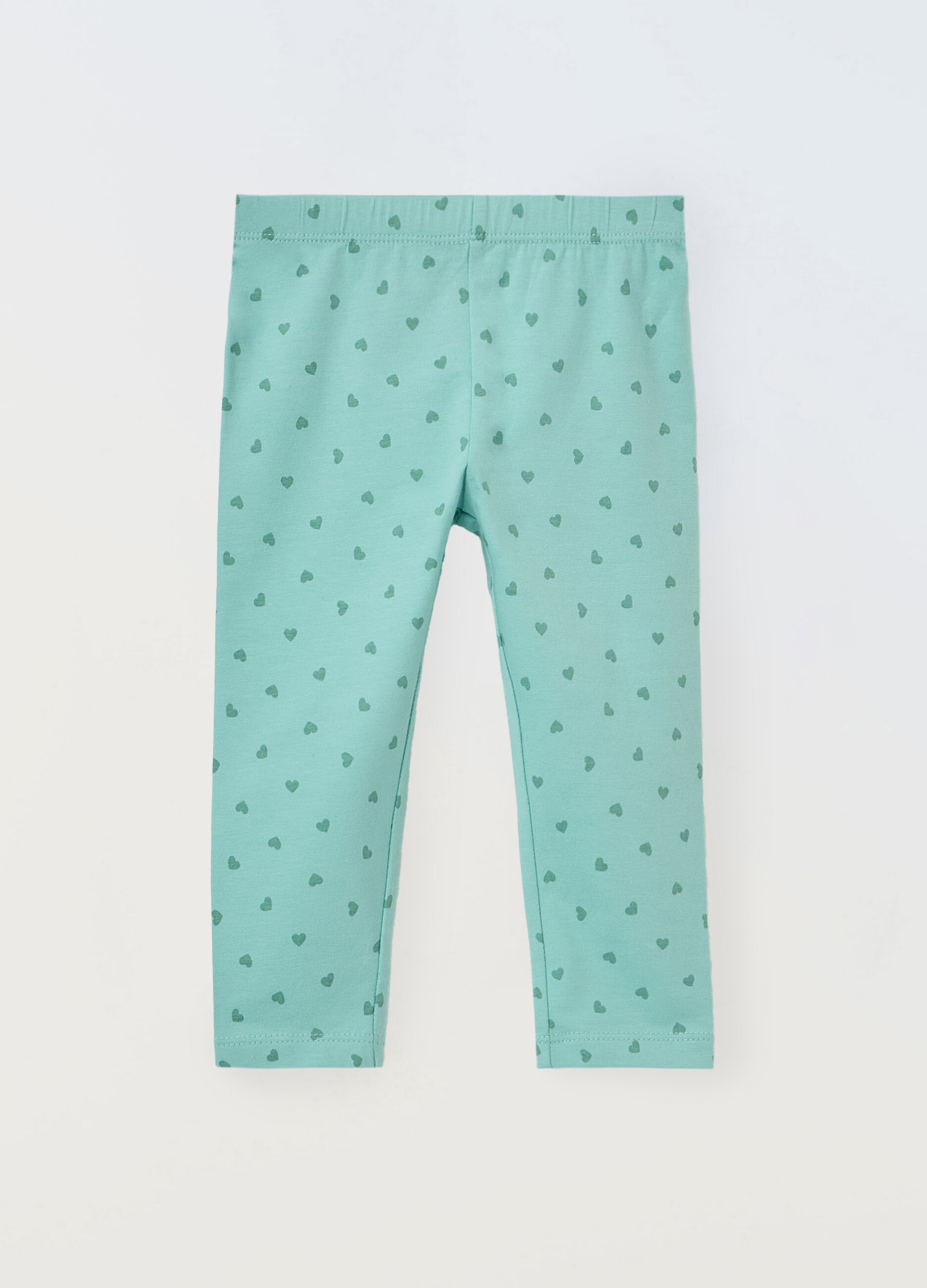 Leggings in cotone stretch neonata_0