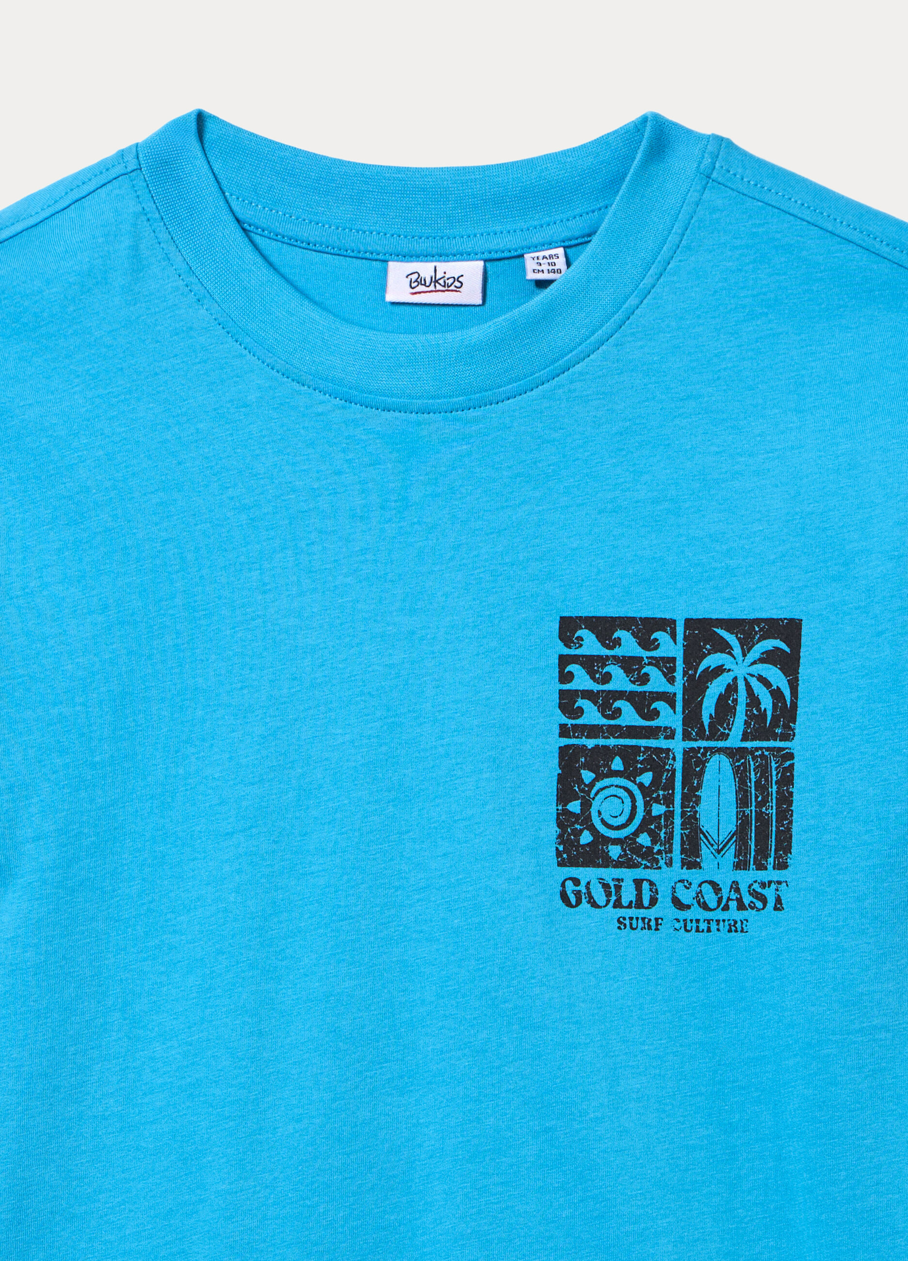 T-shirt girocollo in jersey di puro cotone ragazzo_2