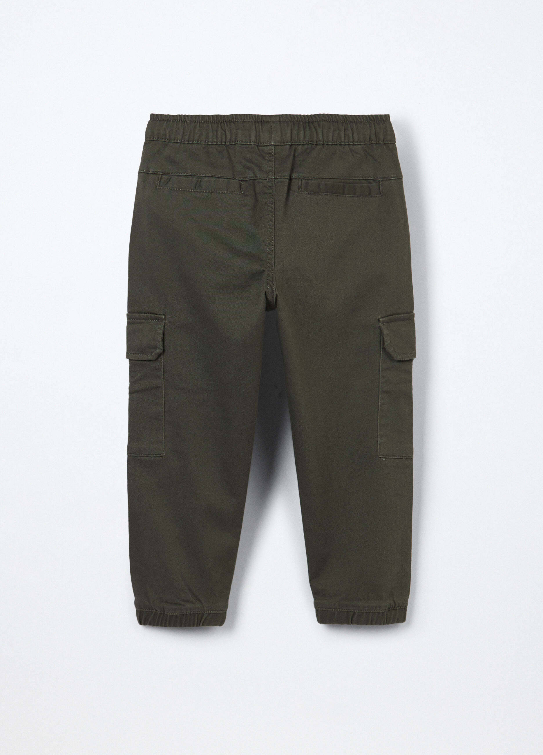 Pantaloni cargo misto cotone bambino_1