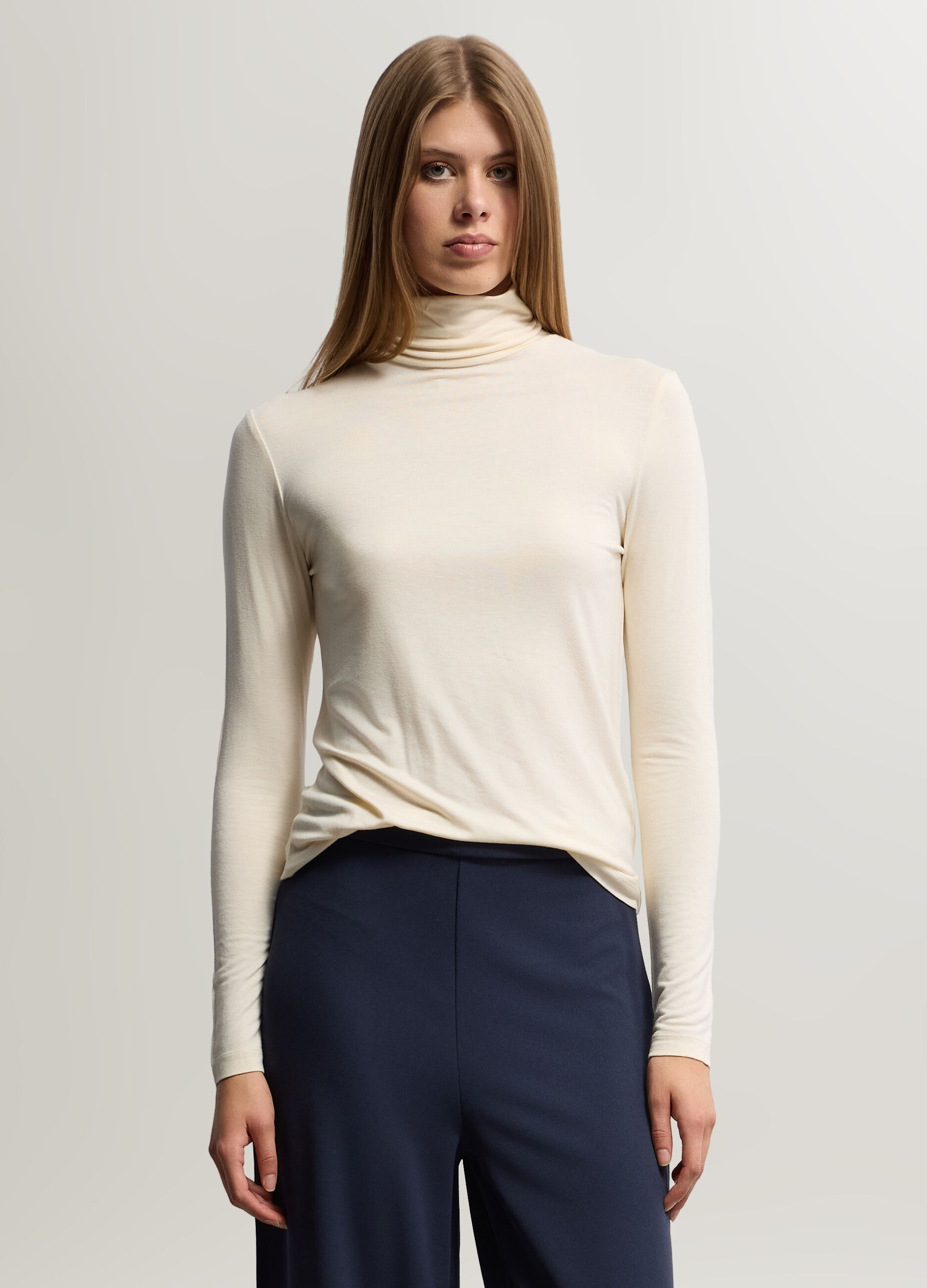 Lupetto in jersey stretch donna_0