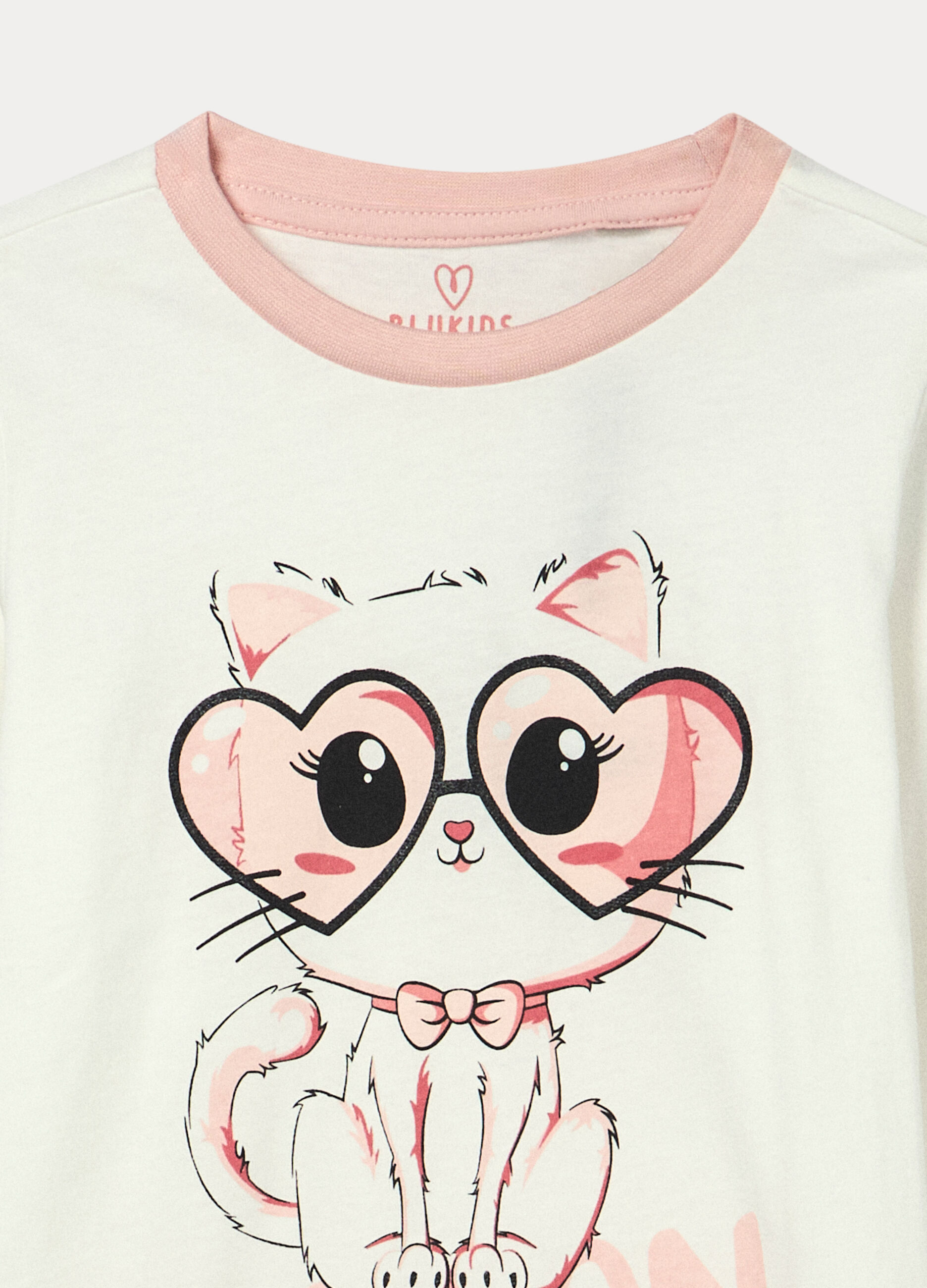 Set pigiama lungo in jersey di puro cotone bambina_2