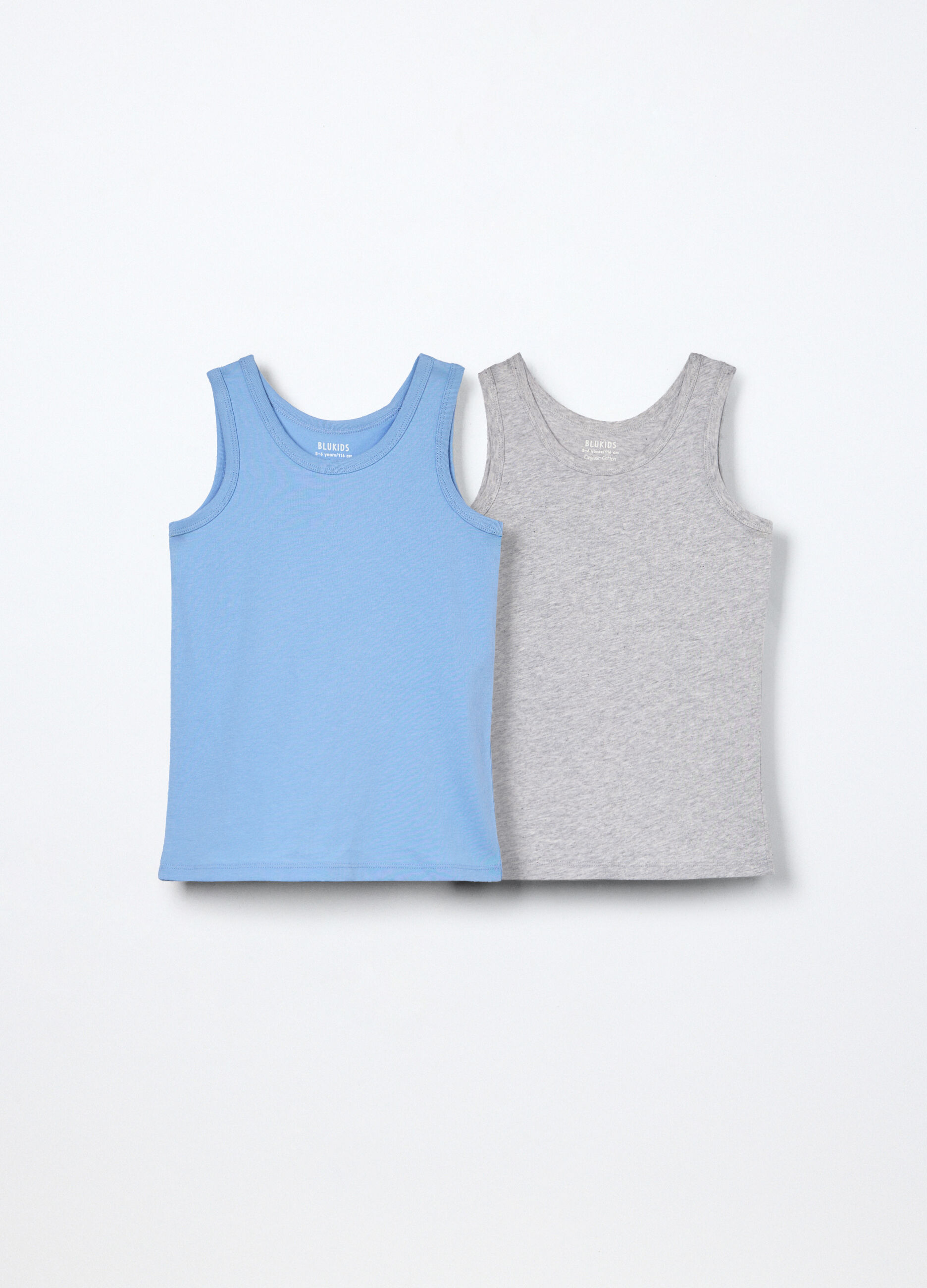 Pack 2 canotte in jersey di puro cotone bambino_0