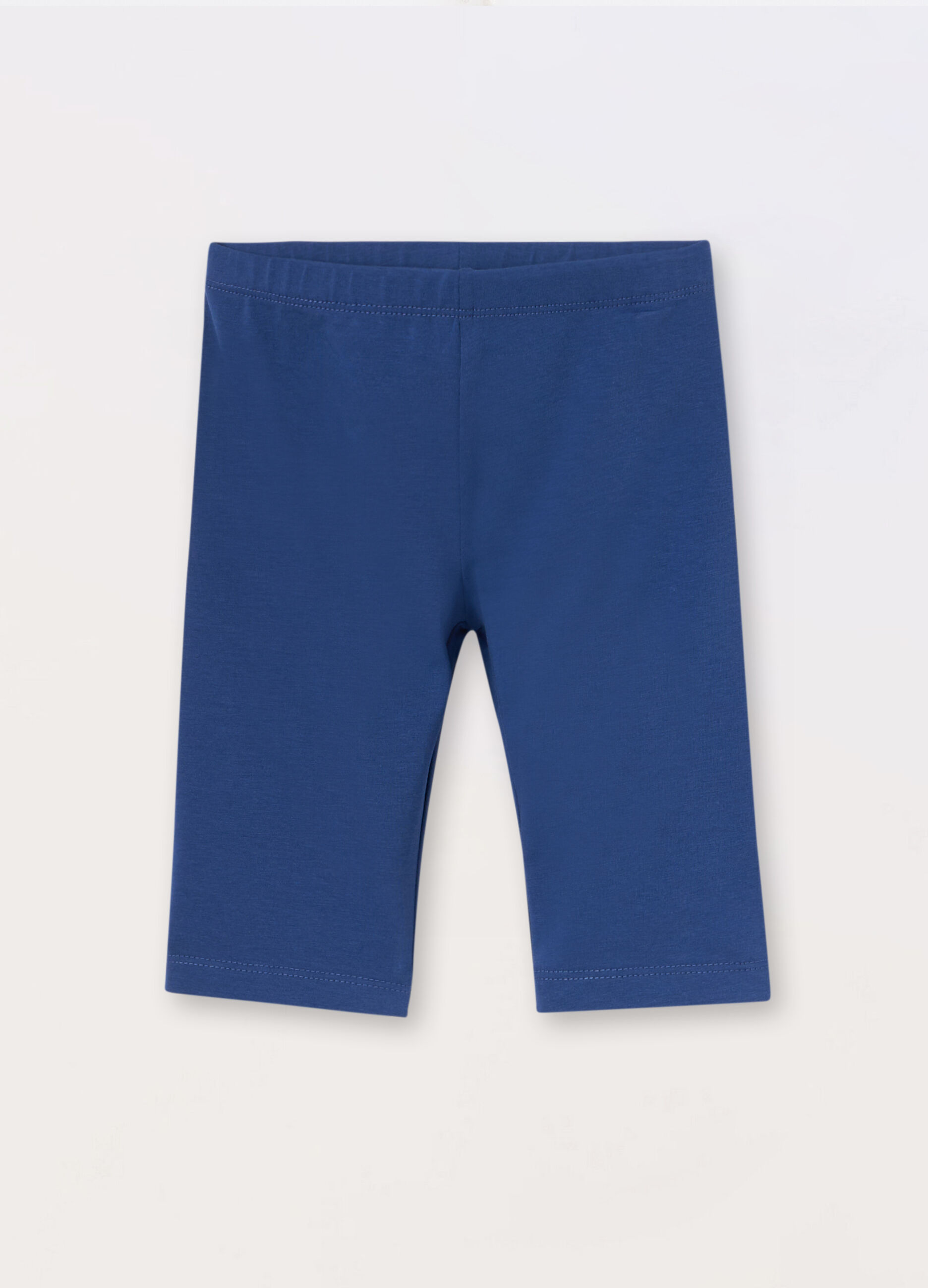 Leggings ciclista in jersey di cotone stretch bambina_0