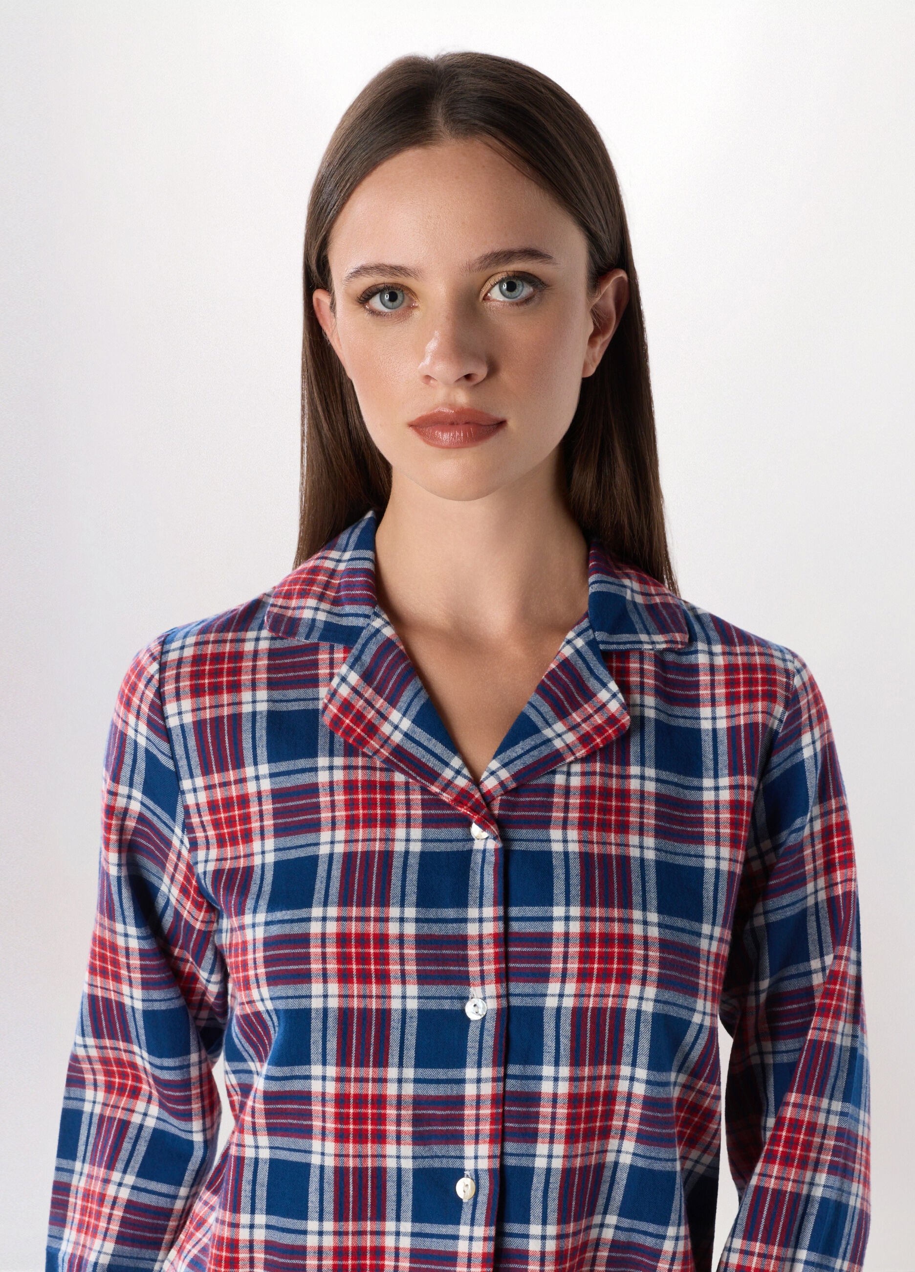 Set pigiama in flanella di puro cotone donna_2