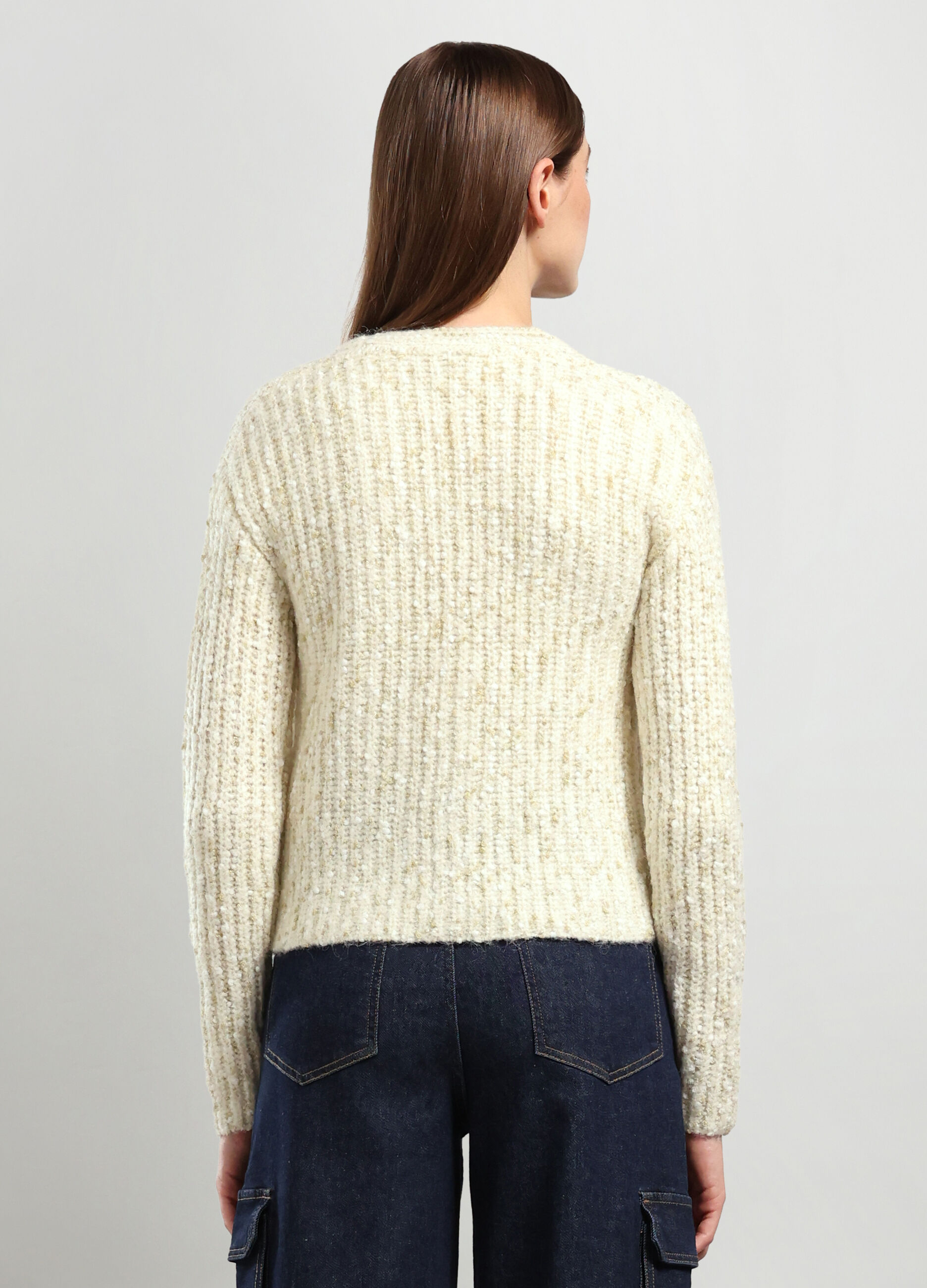 Cardigan tricot misto lana donna_1
