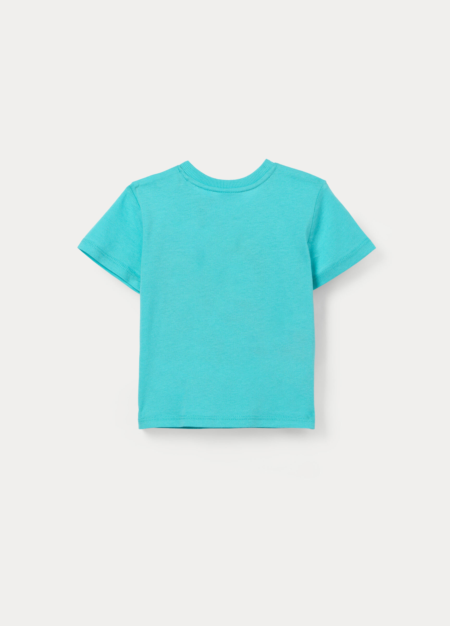 T-shirt girocollo in jersey di puro cotone bimbo_1