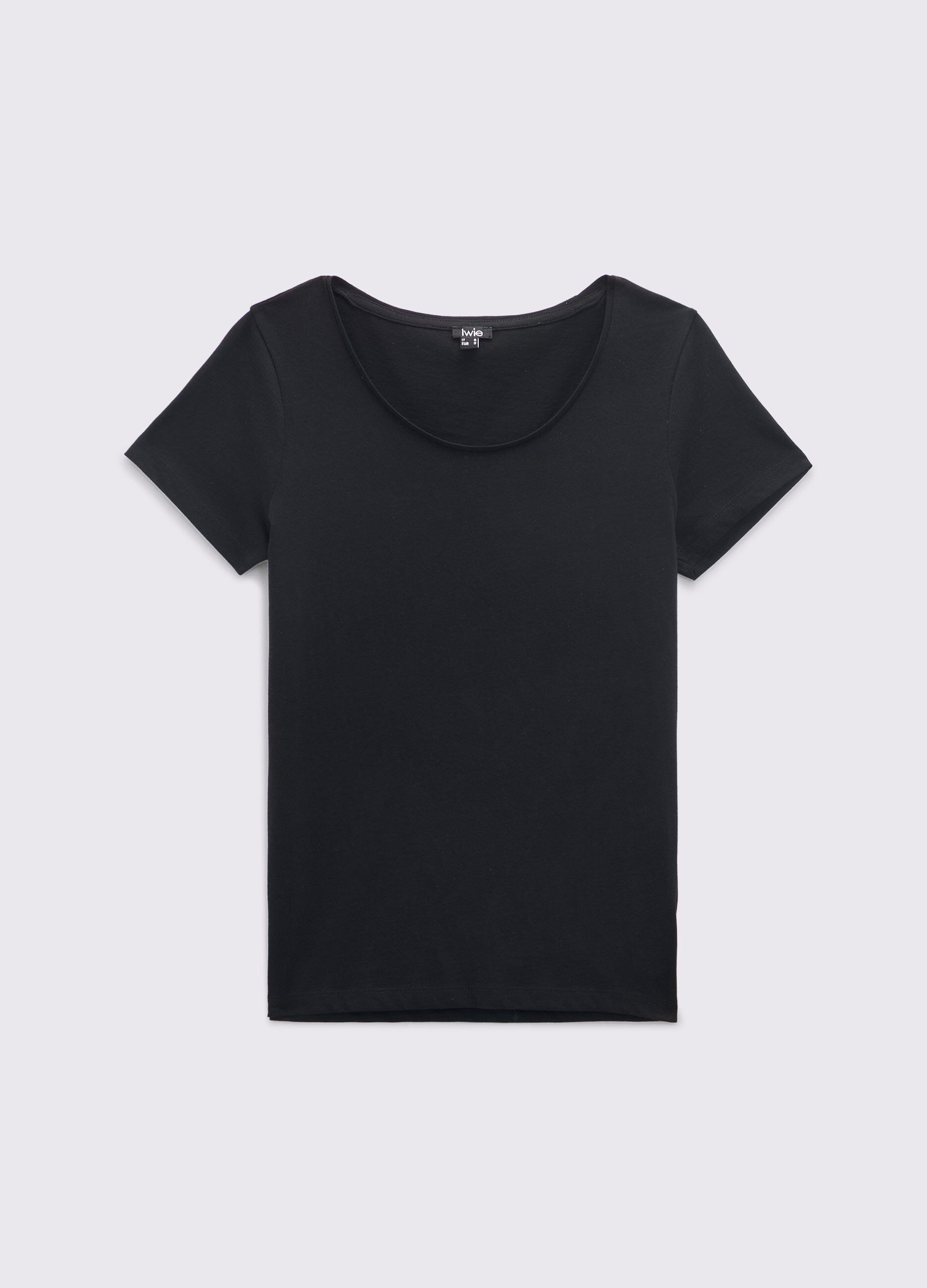 T-shirt in puro cotone donna_0
